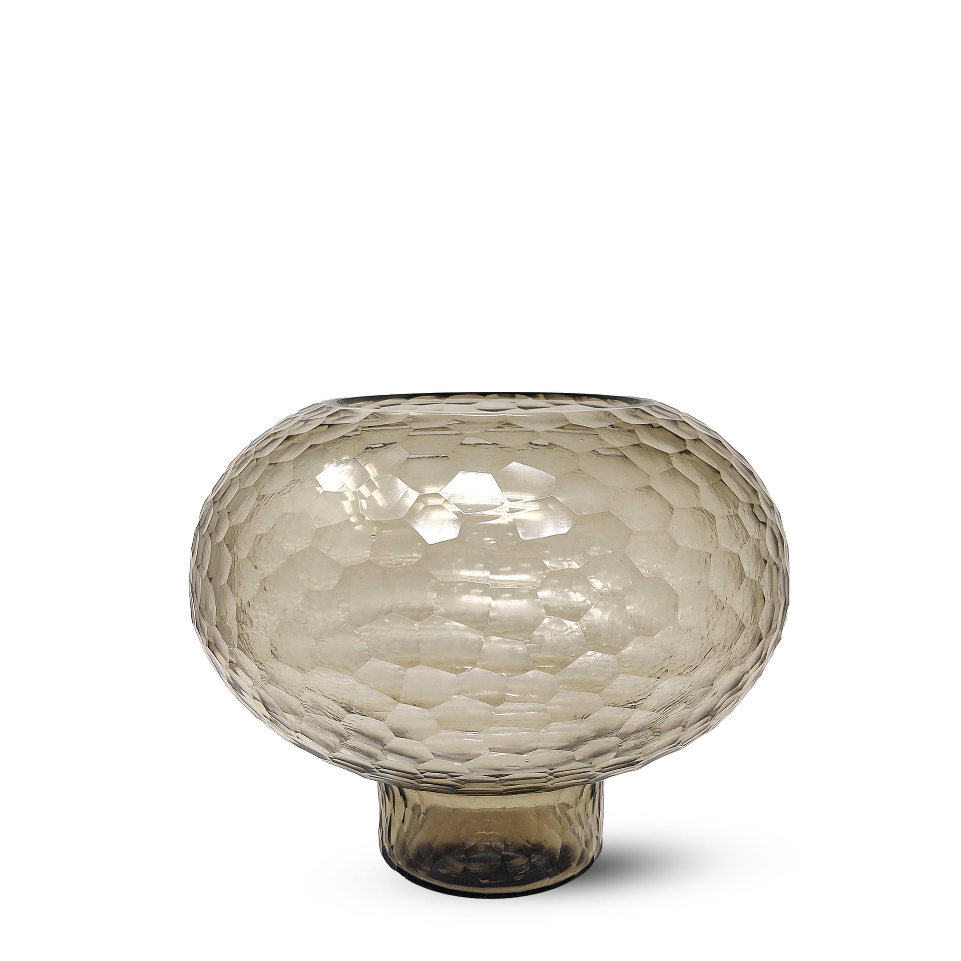 SMOKESTONE ROUND VASE