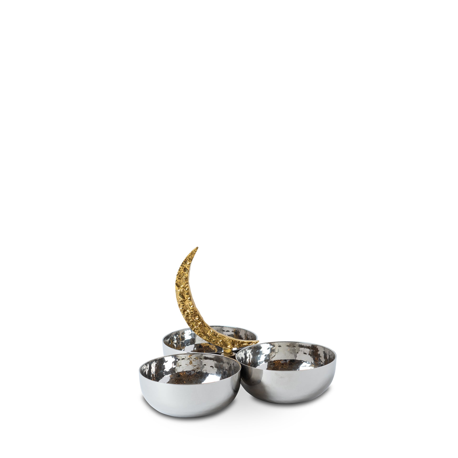 3 COMPOTE BOWL WITH MOON HANDLE
