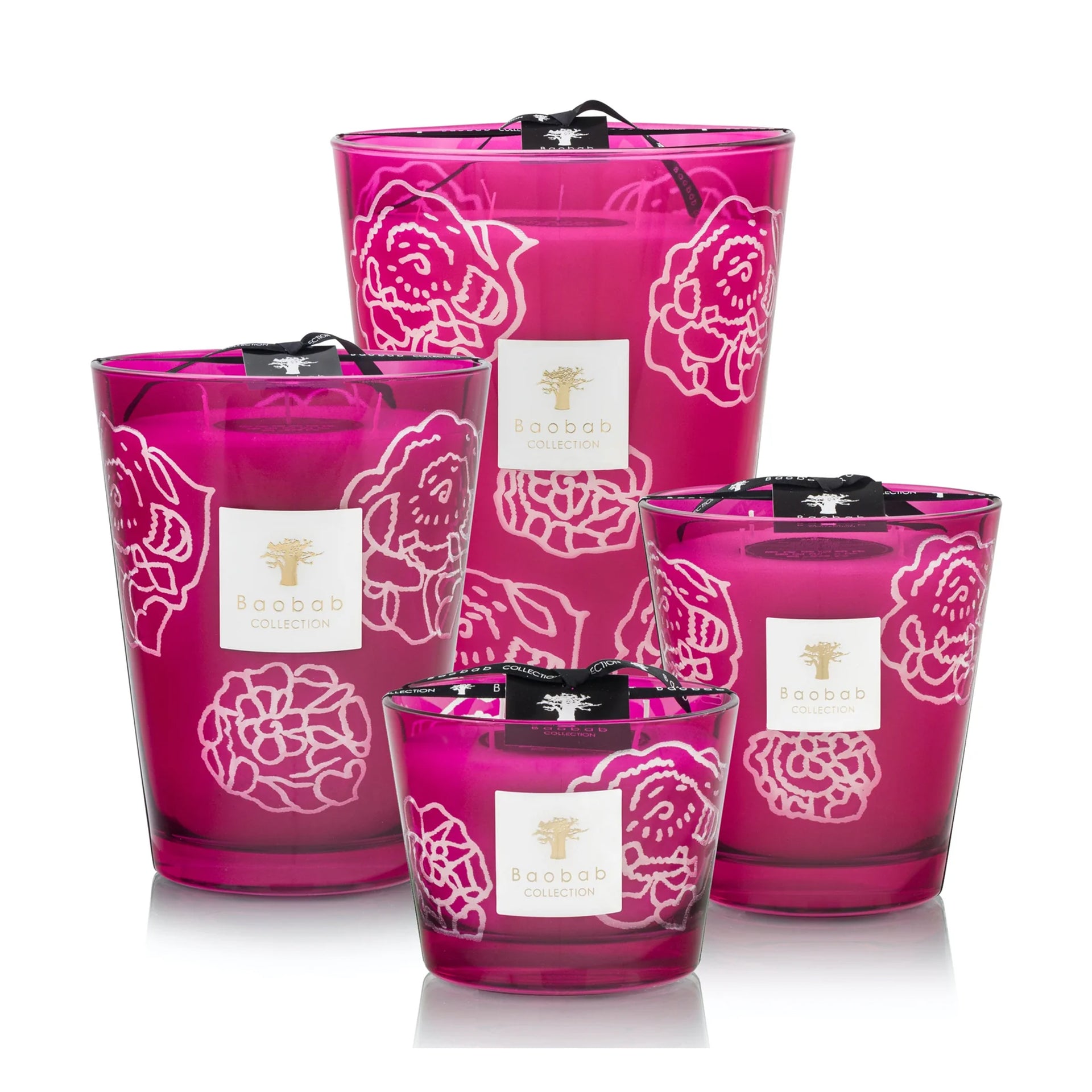 ROSES BURGUNDY MAX35 BAOBAB SCENTED CANDLE