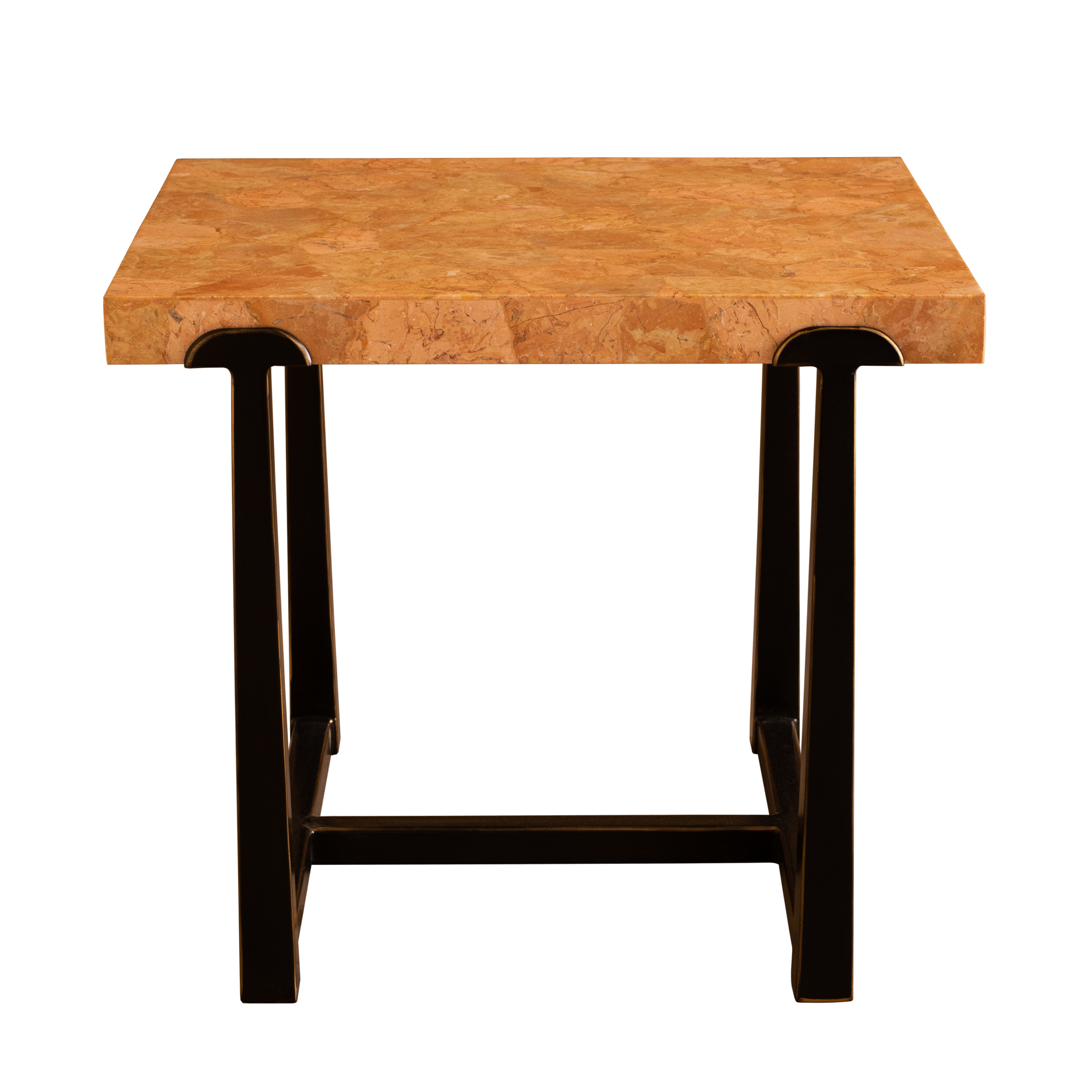 EDMUND SALMON MARBLE END TABLE