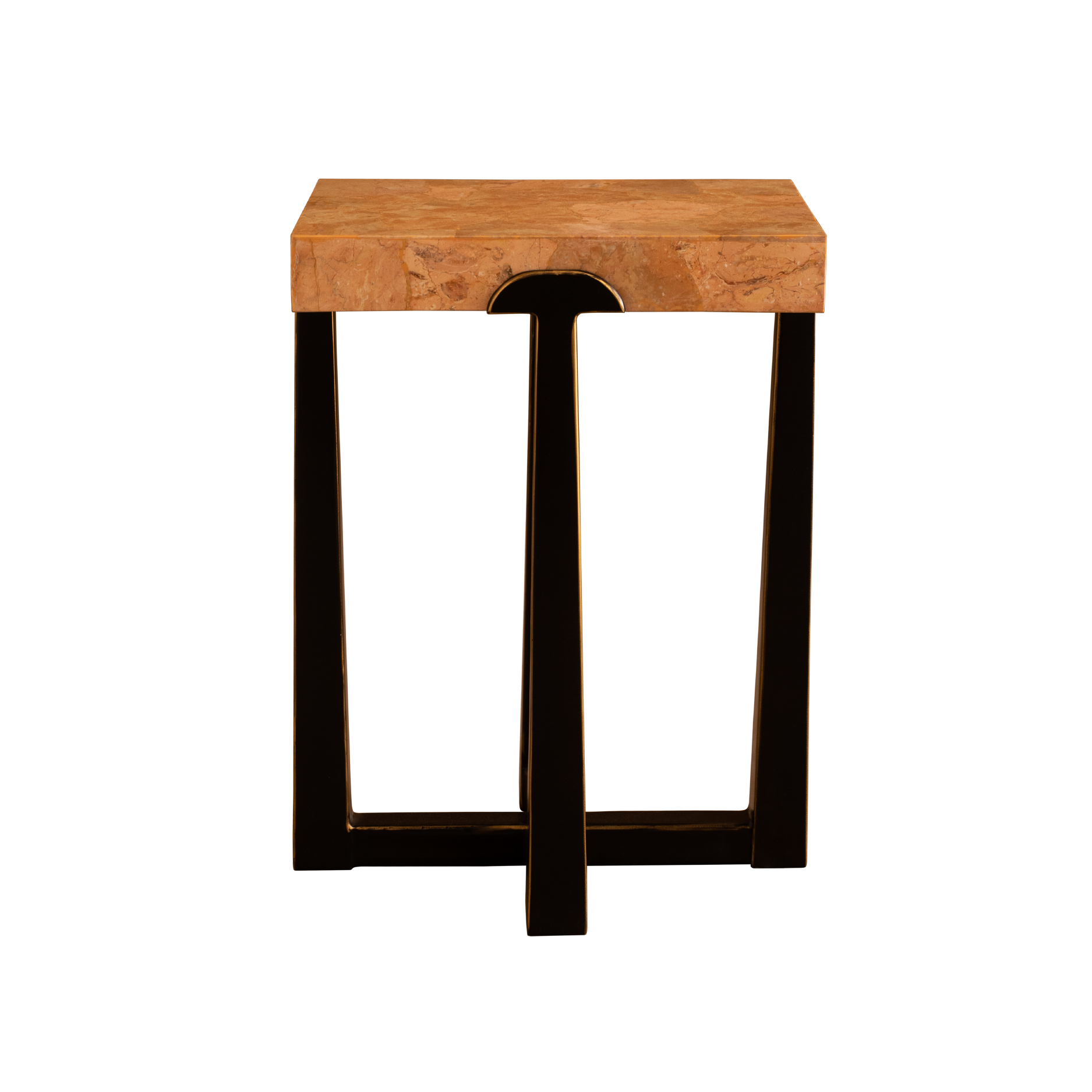 EDMUND SALMON MARBLE SPOT TABLE