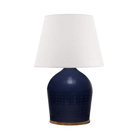 HALIFAX LARGE TABLE LAMP IN BLUE CERAMIC
