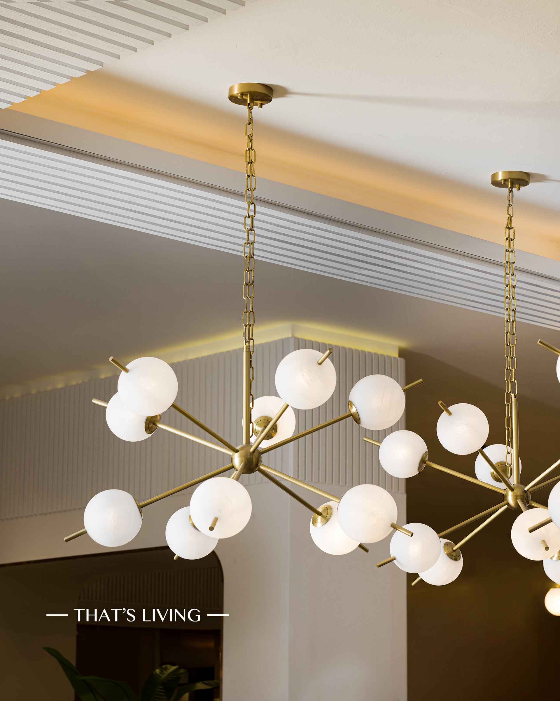 CLOUD TEXTURED GLOBE CHANDELIER