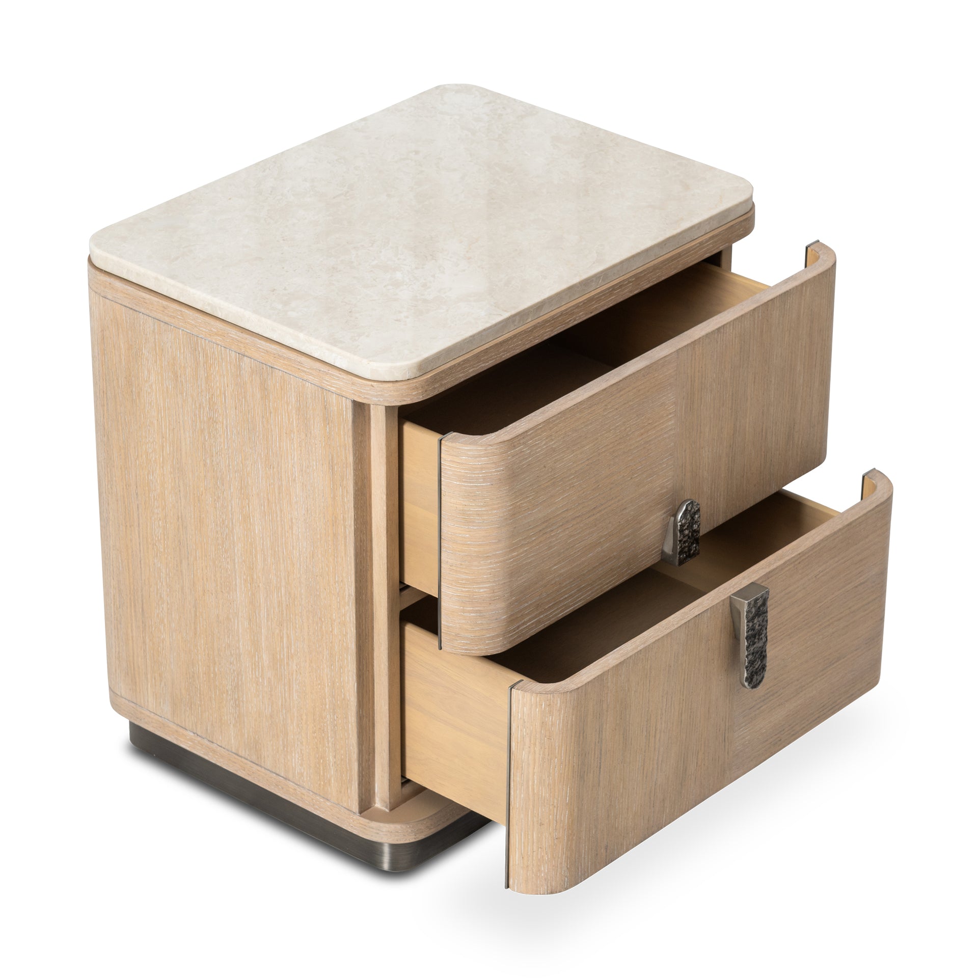 ASHFORD MIAMI OAK 2-DRAWER NIGHTSTAND