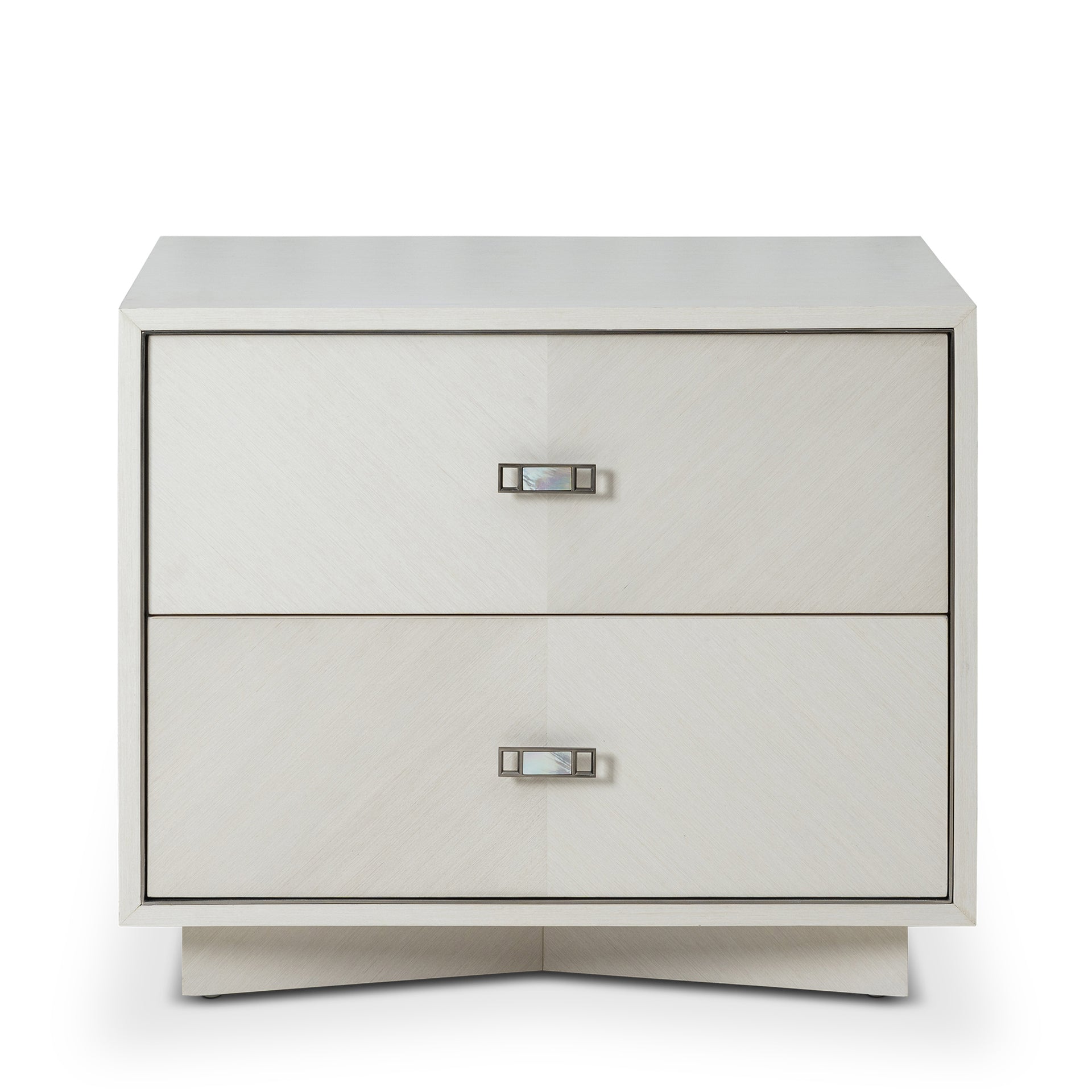 AGATE 60 PEARL OAK 2-DRAWER NIGHTSTAND