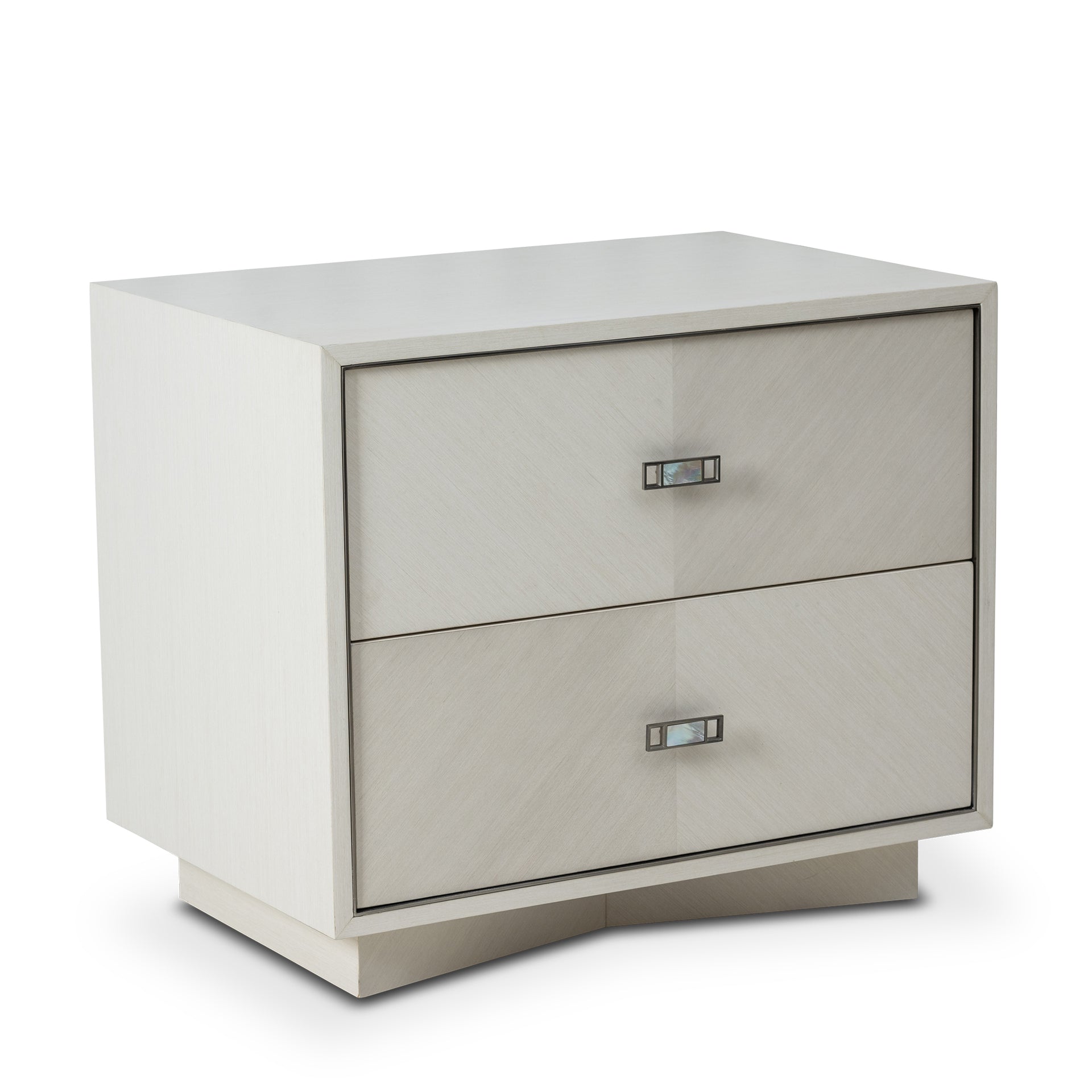 AGATE 60 PEARL OAK 2-DRAWER NIGHTSTAND