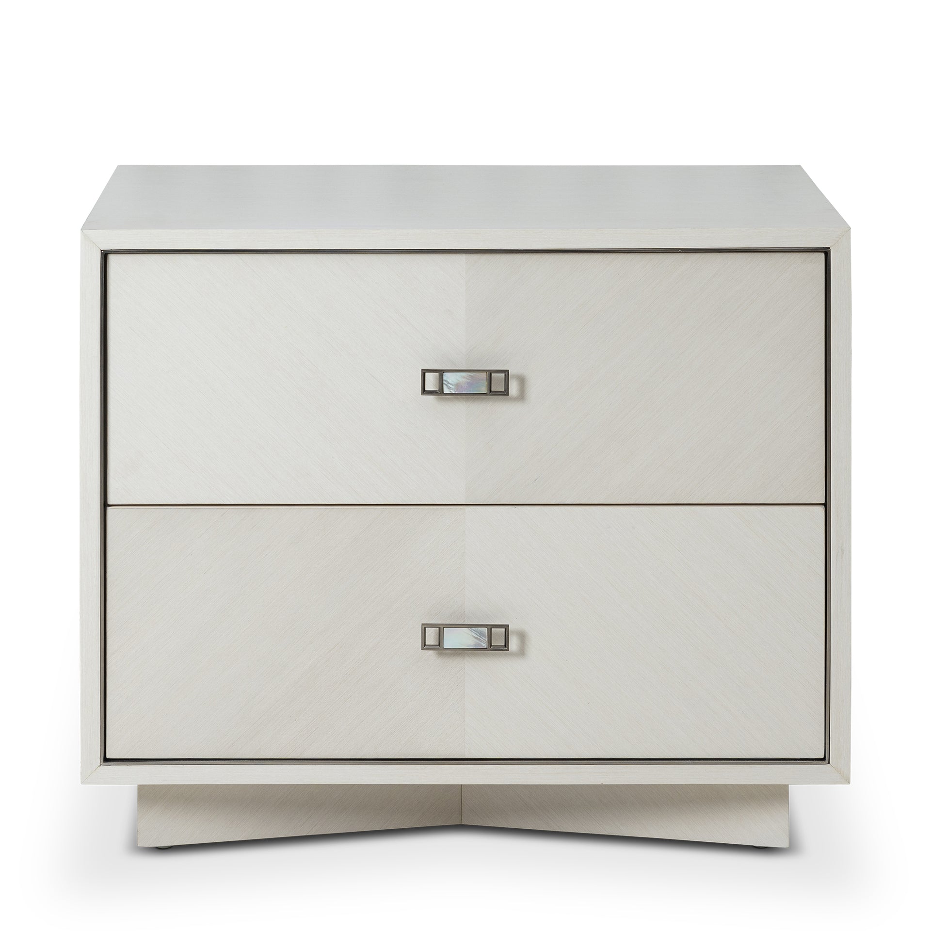 AGATE 70 PEARL OAK 2-DRAWER NIGHTSTAND