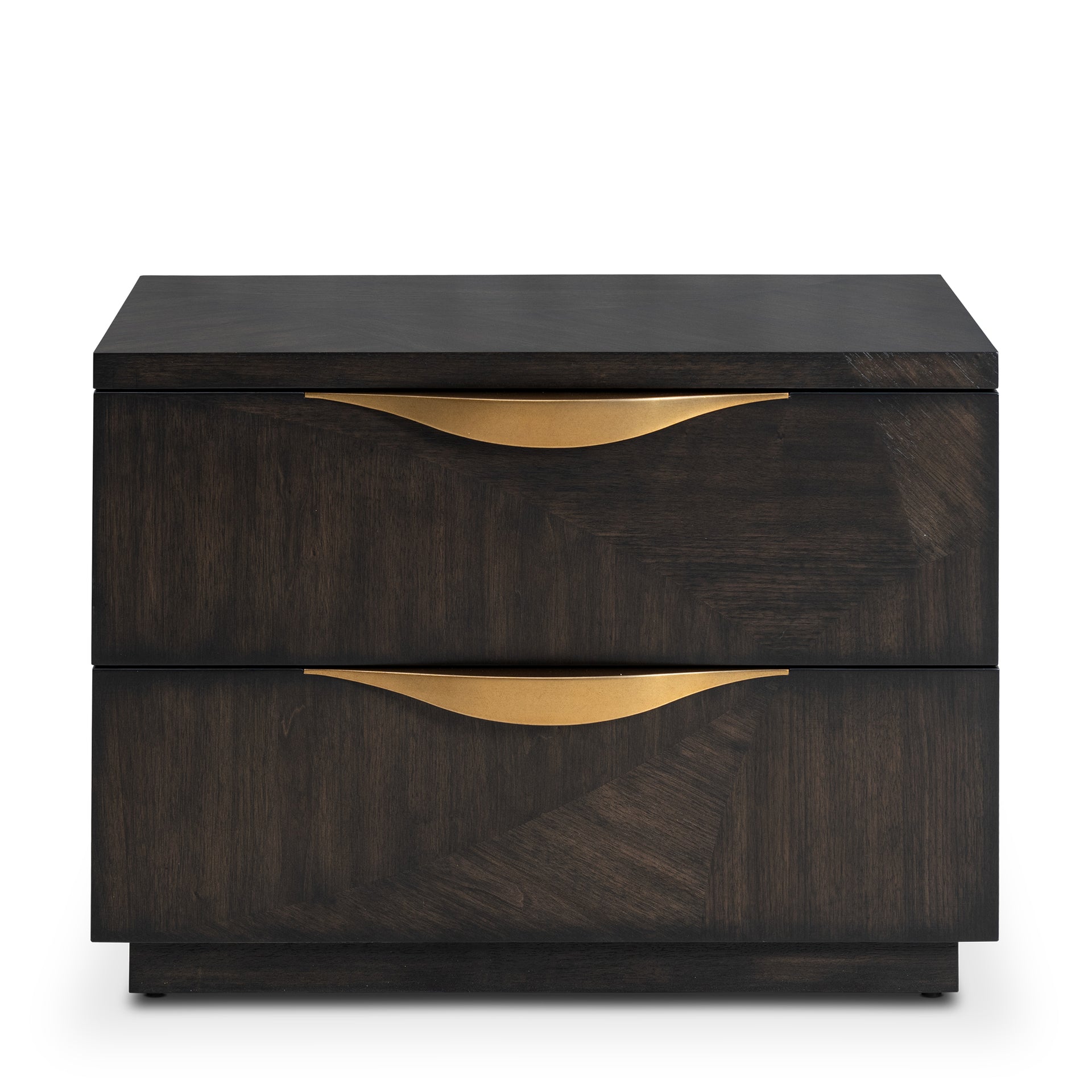 VALLERY DARK WALNUT 2-DRAWER NIGHTSTAND (RIGHT ELEMENT)