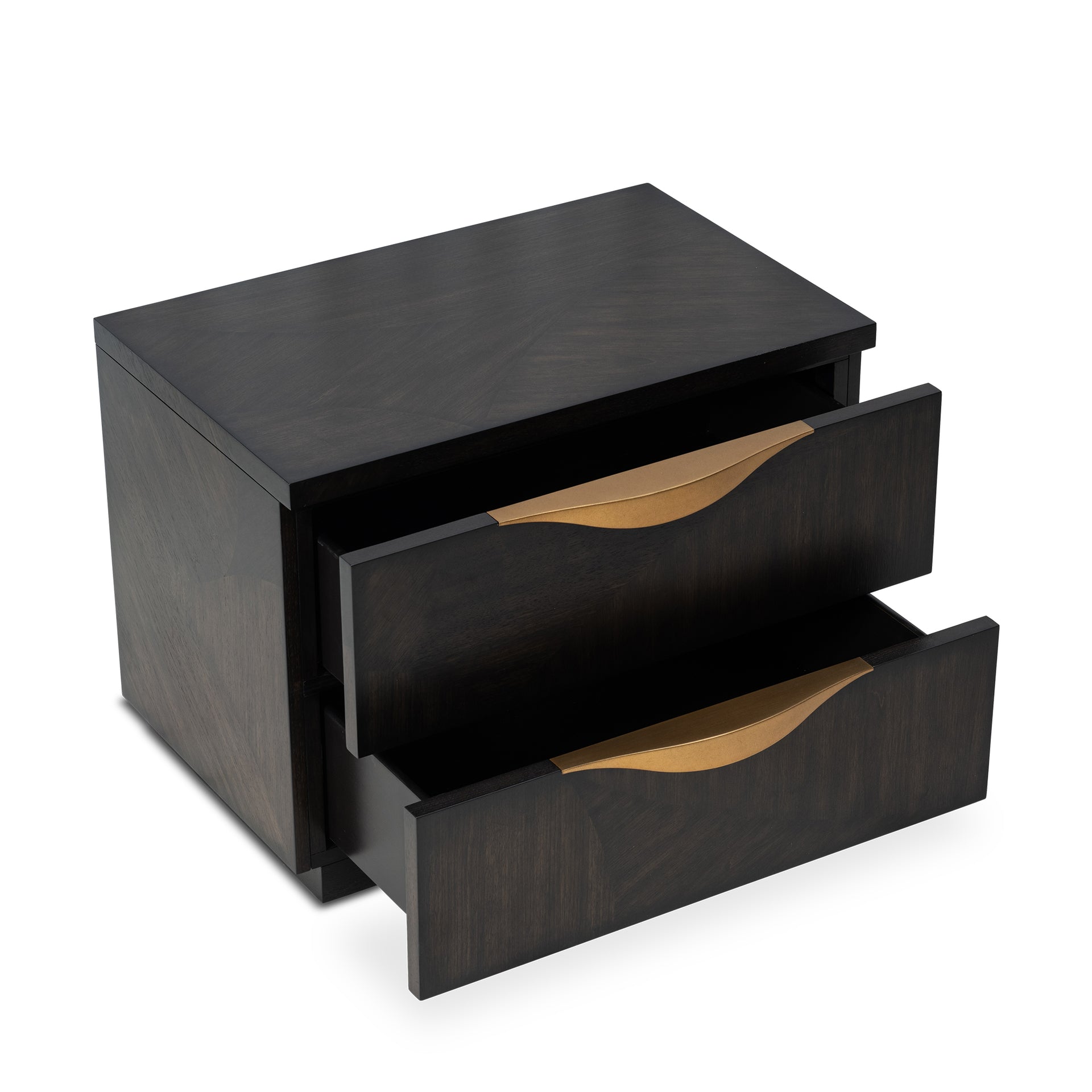 VALLERY DARK WALNUT 2-DRAWER NIGHTSTAND (LEFT ELEMENT)