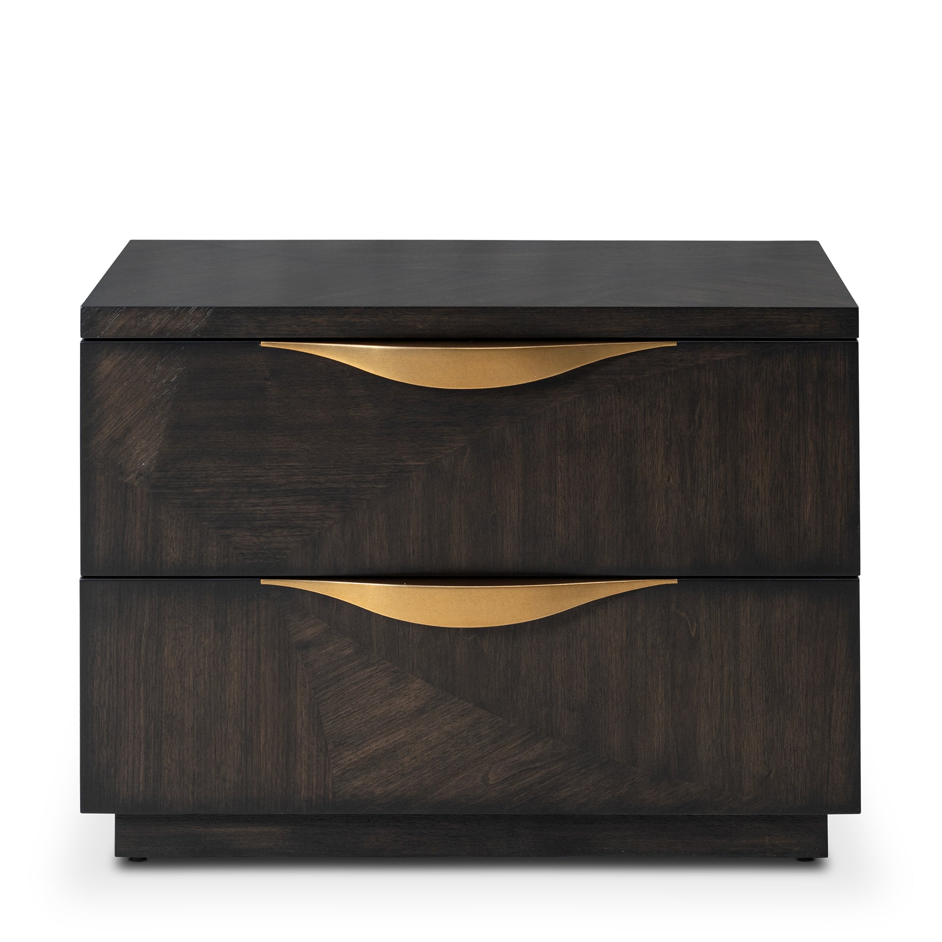 VALLERY DARK WALNUT 2-DRAWER NIGHTSTAND (LEFT ELEMENT)