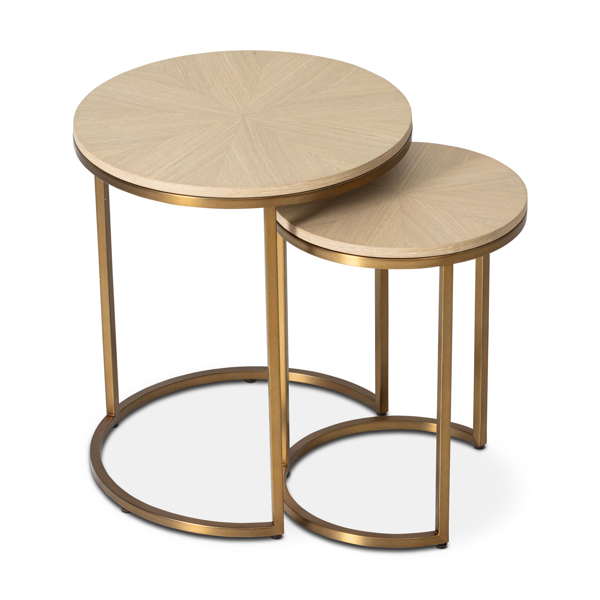 GALLO HAMPTON OAK ROUND END TABLE