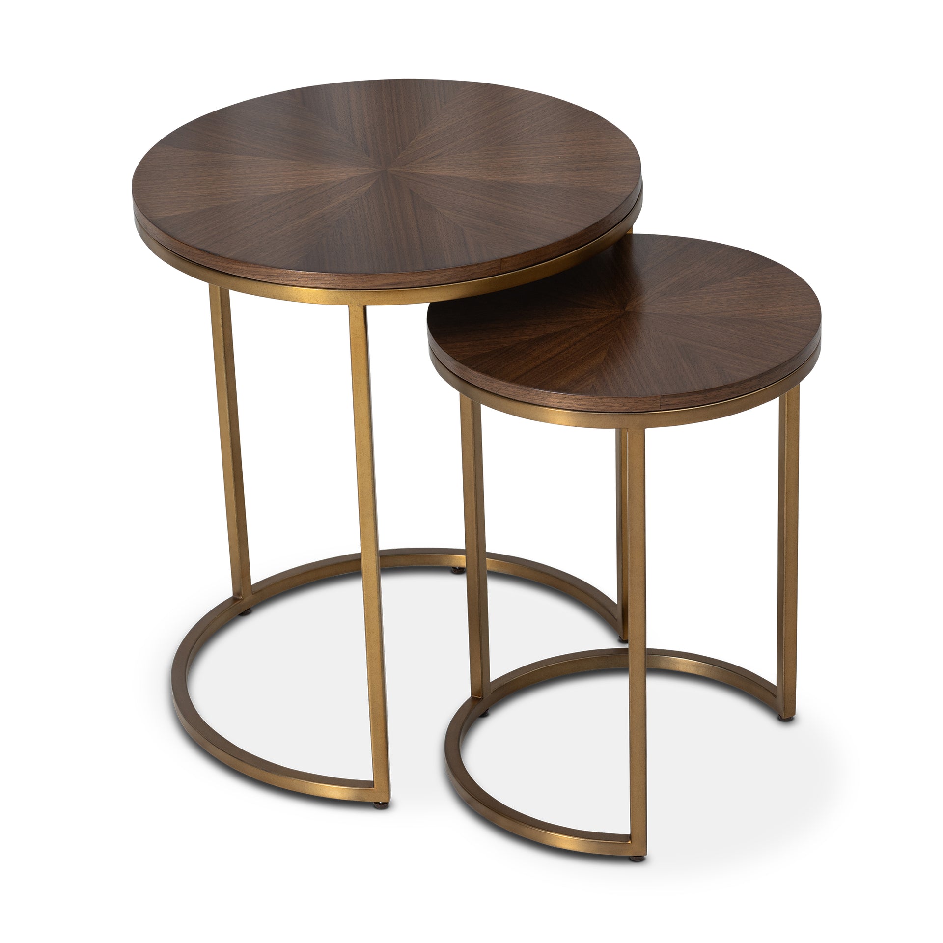 GALLO MIDTONE WALNUT ROUND END TABLE