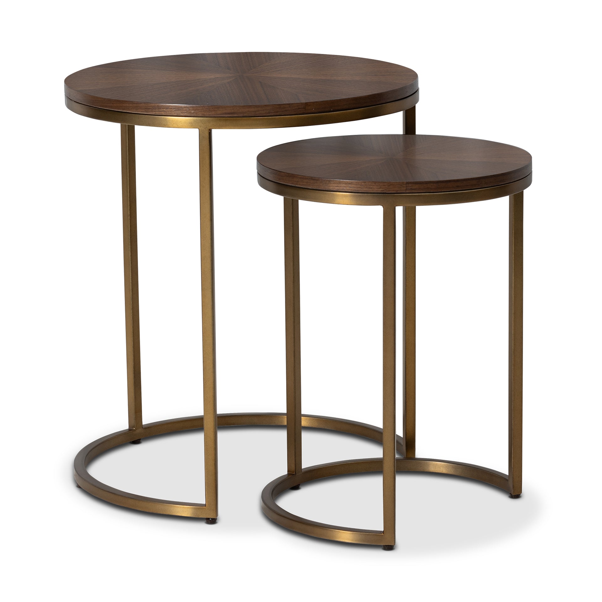 GALLO MIDTONE WALNUT ROUND END TABLE