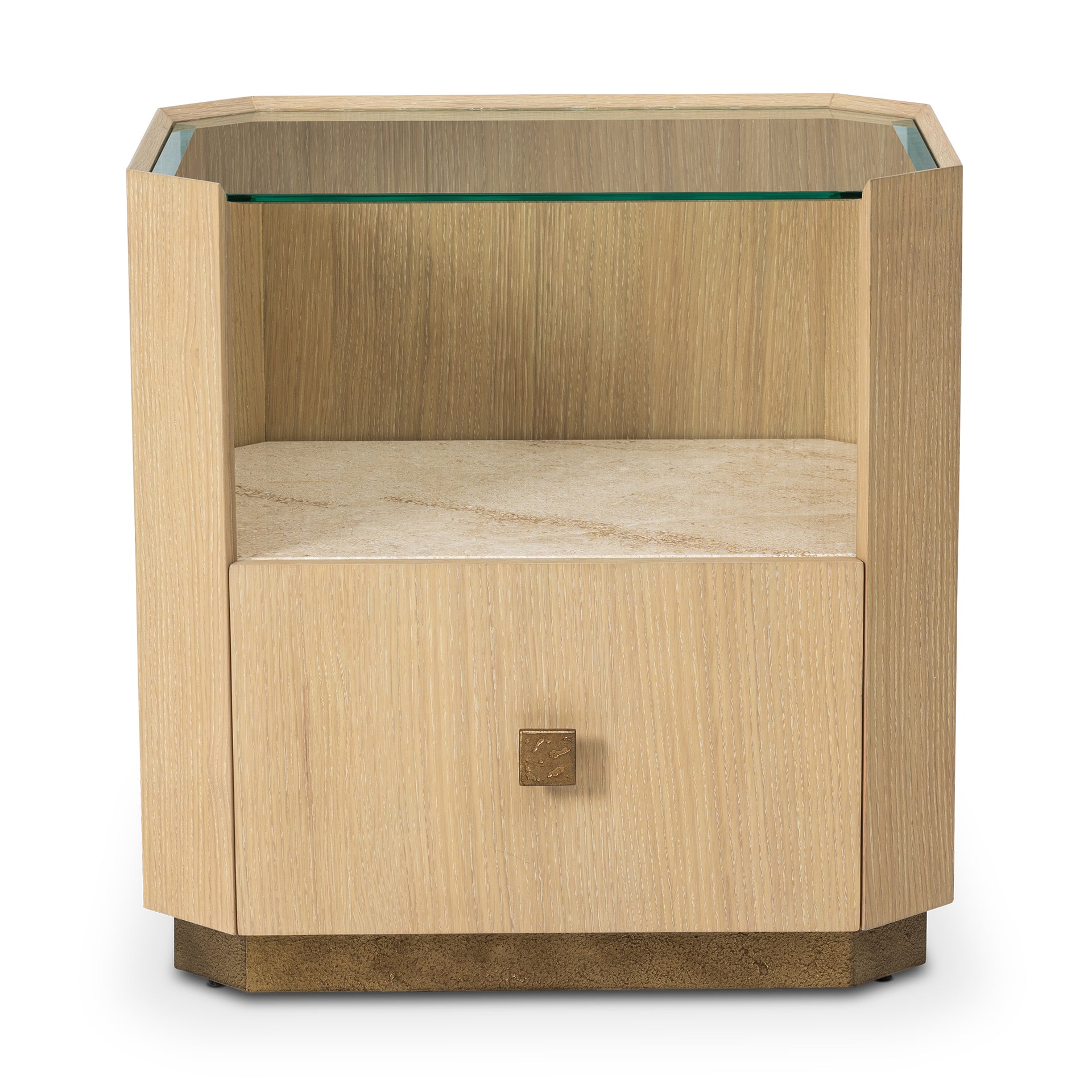 CARLTON 50 HAMPTON OAK SINGLE DRAWER NIGHTSTAND
