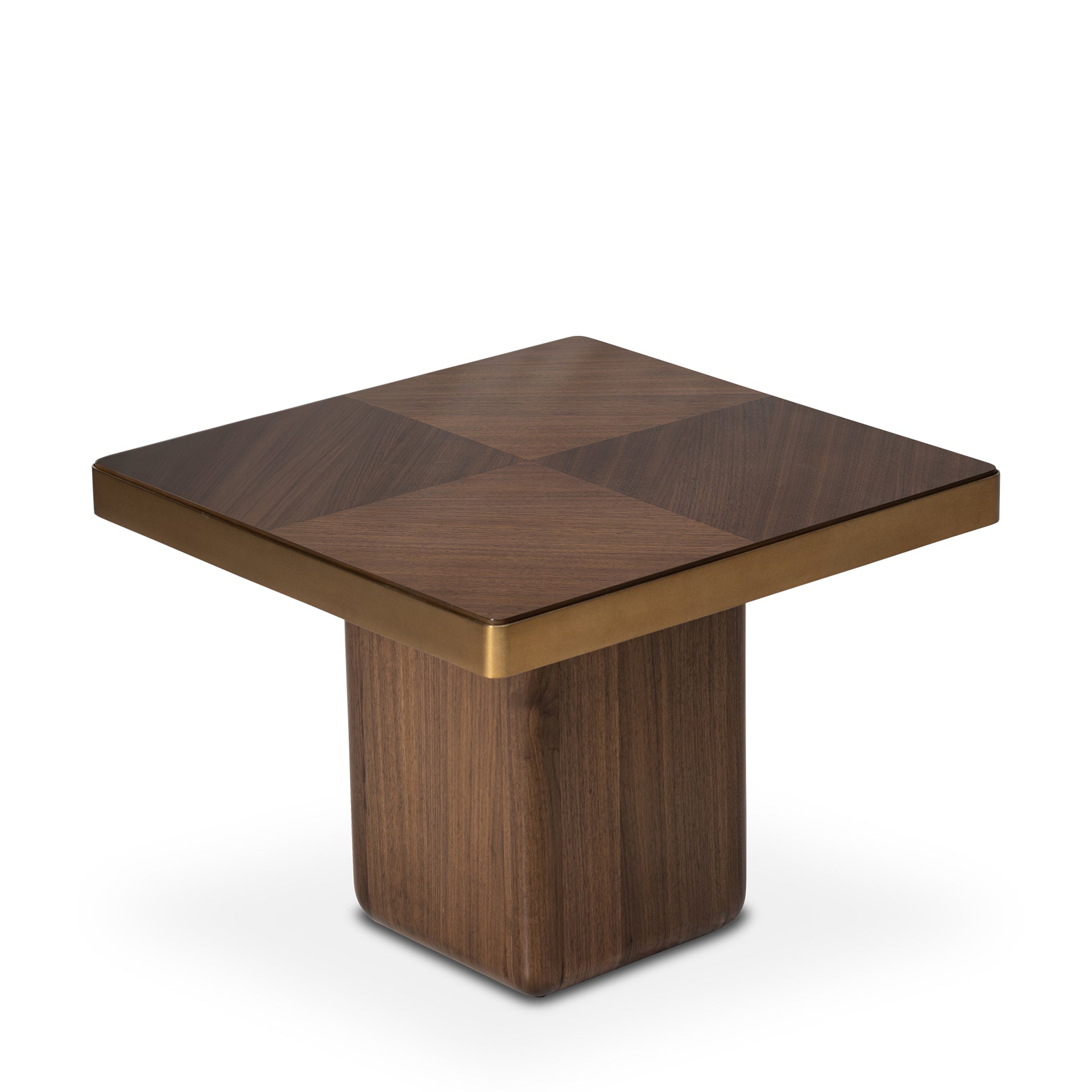 DIMITRI MIDTONE WALNUT SQUARE END TABLE