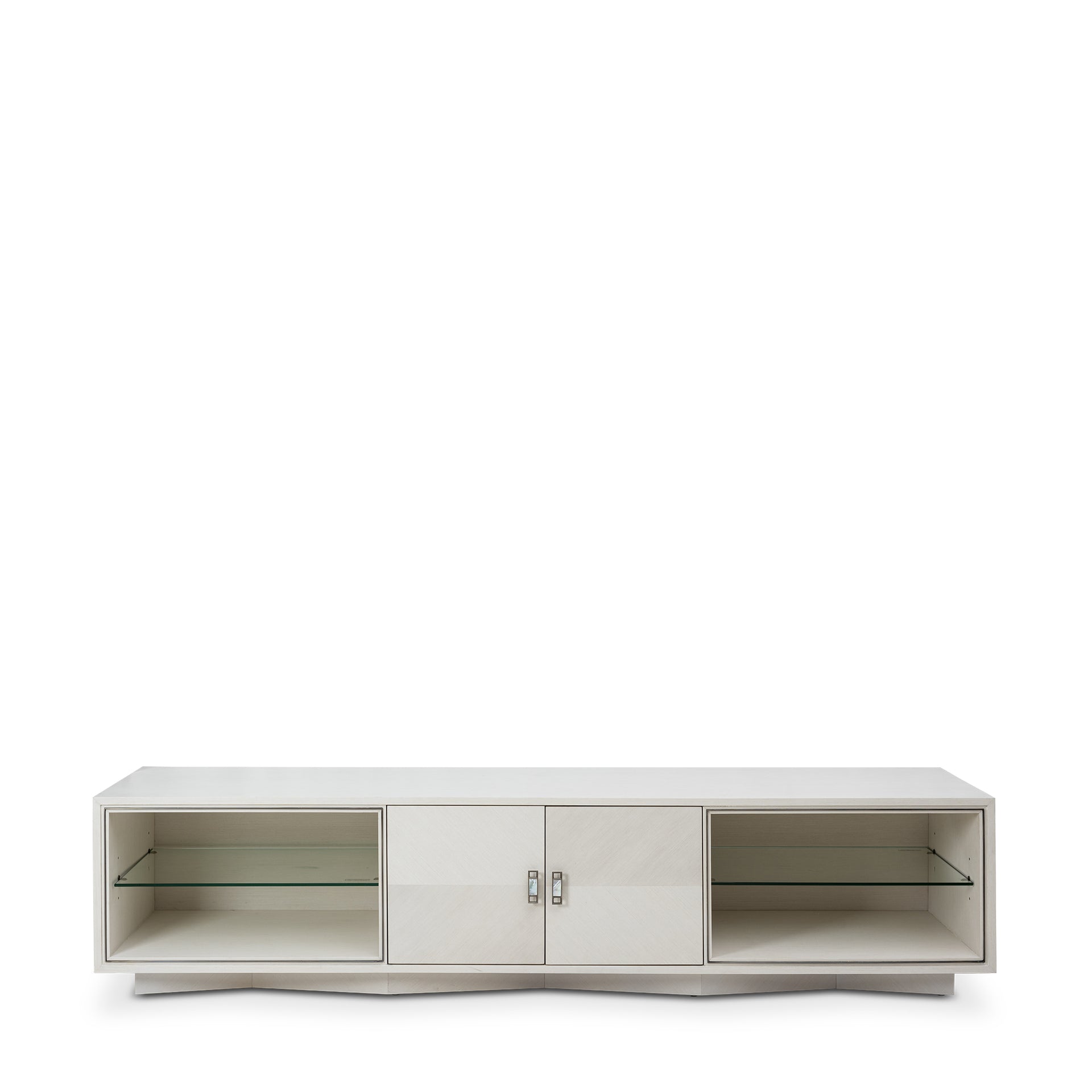 AGATE PEARL OAK ENTERTAIMENT CABINET