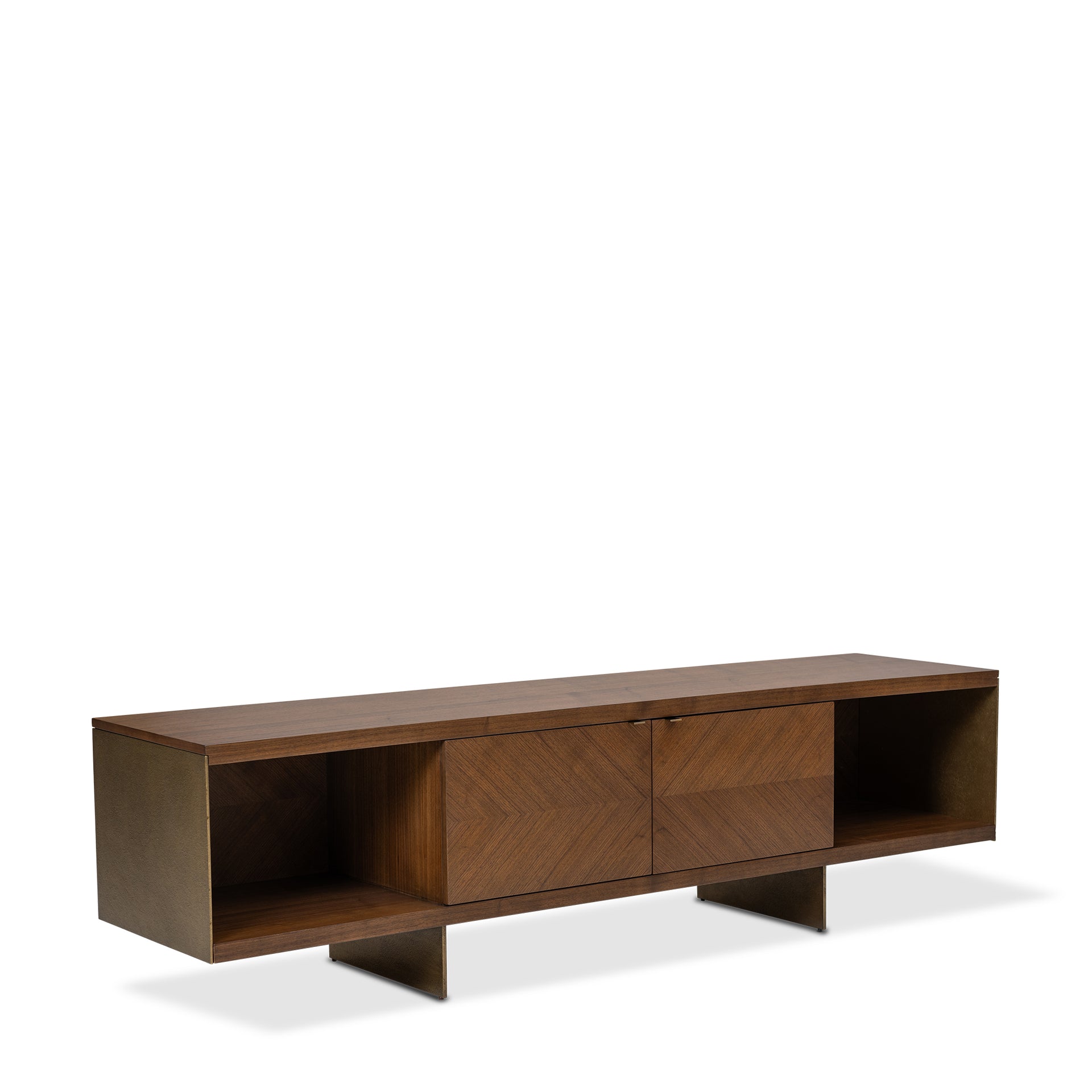 DIMITRI MIDTONE WALNUT ENTERTAINMENT CABINET