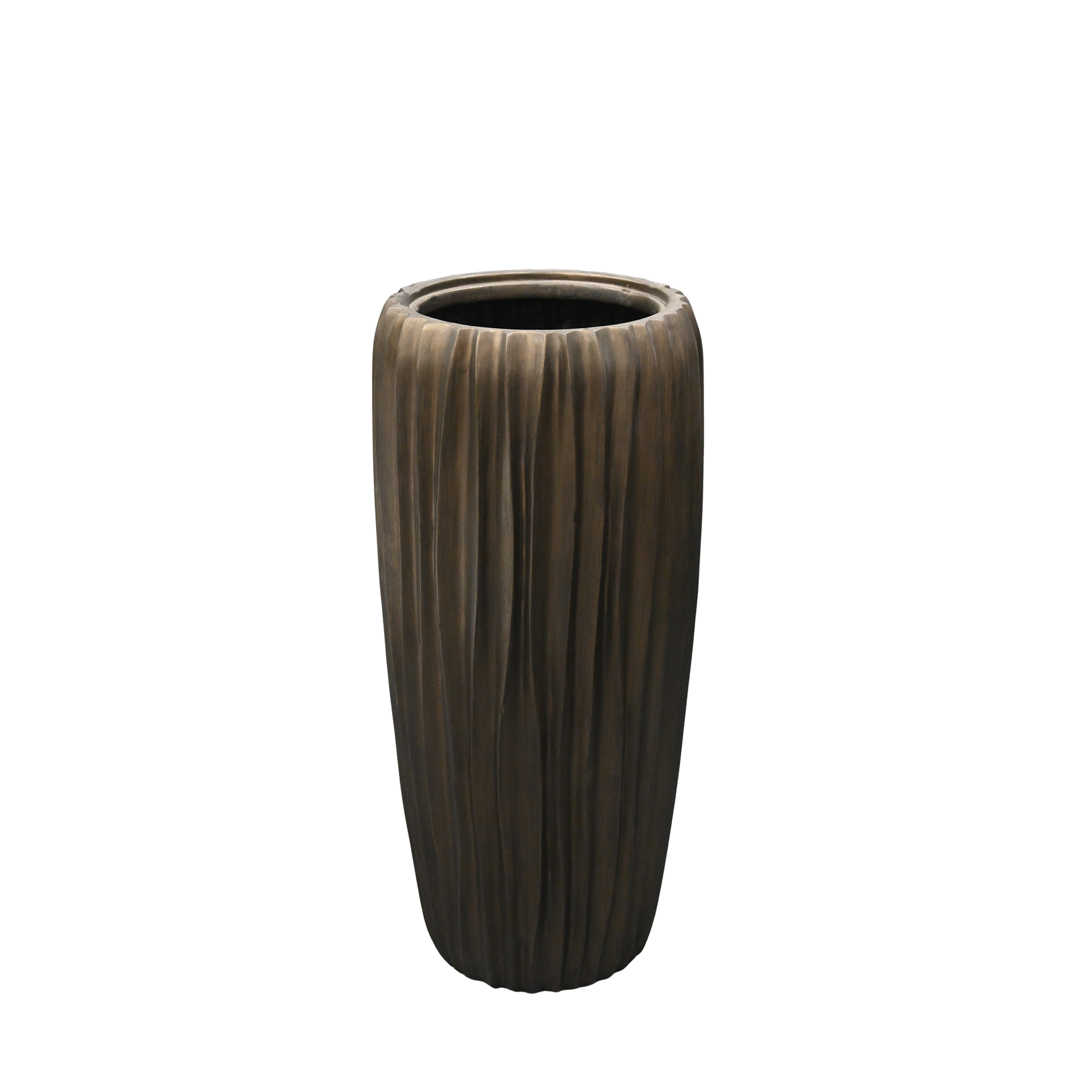 MONTEVERDE ANTIQUE GOLD LOW PLANTER