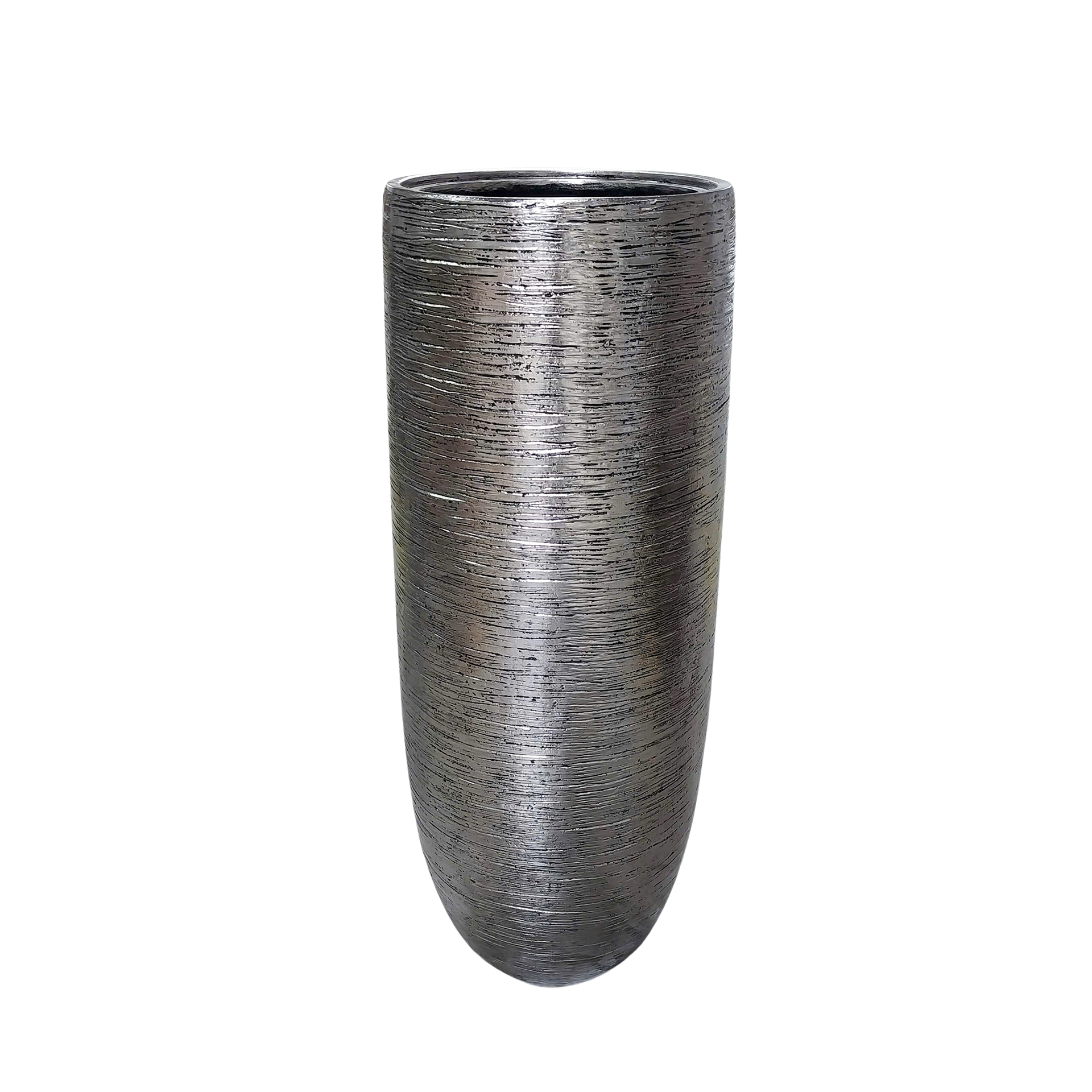 ATLANTA SILVER TALL PLANTER