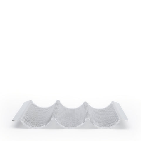 BAKING TRAY FOR 3 BAGUETTES PERFORATED STAINLESS STEEL