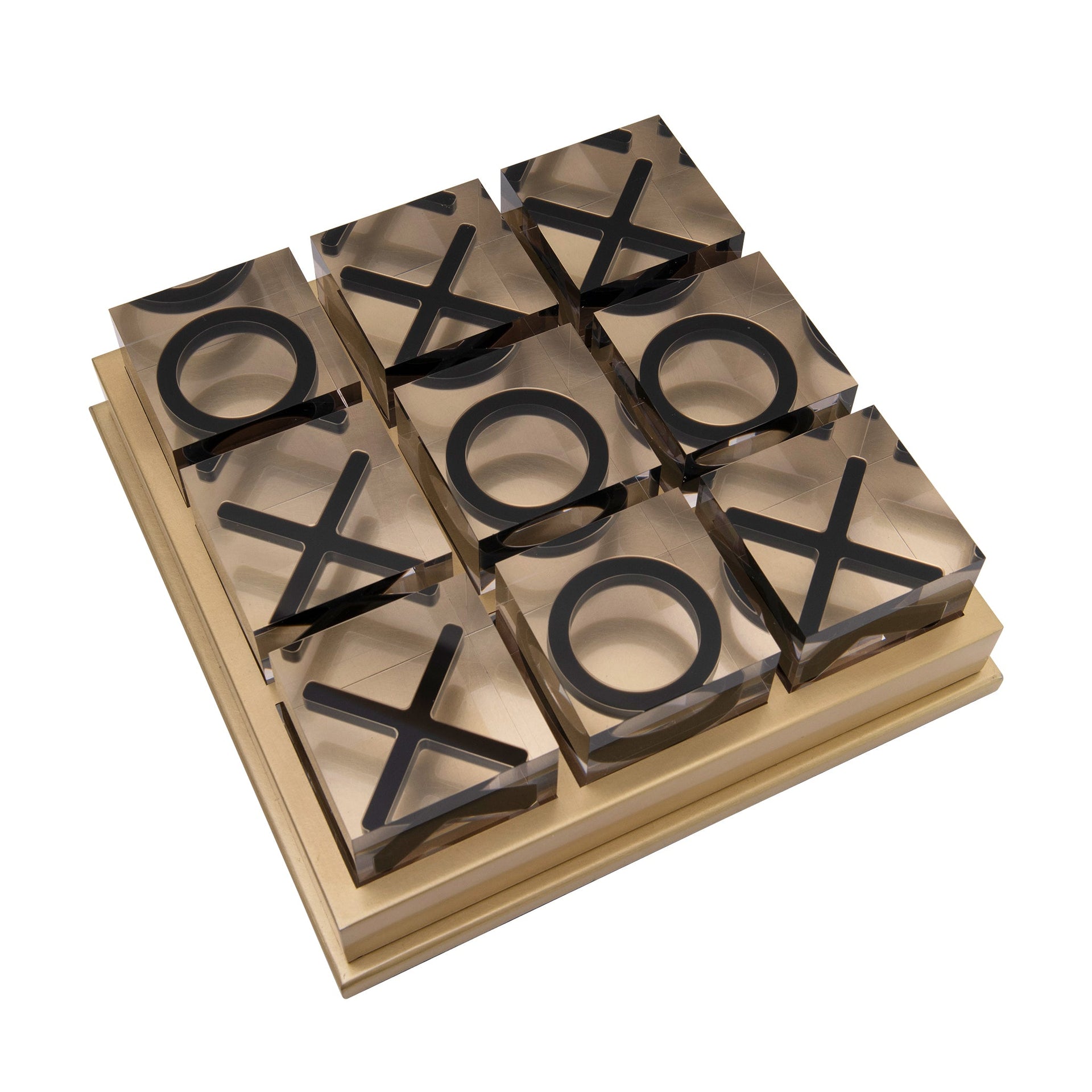 GLASS XO GAME SET (TIC TAC TOE)