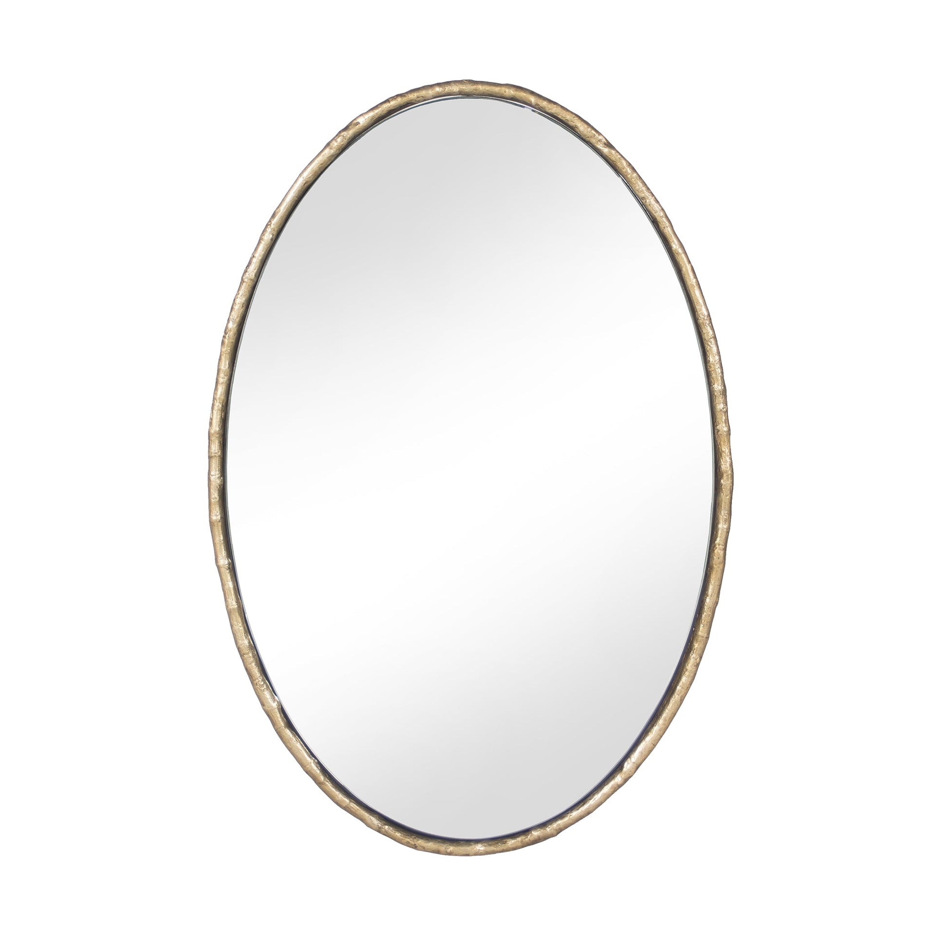 CAYMAN BRUSHED BRASS ROUND MIRROR