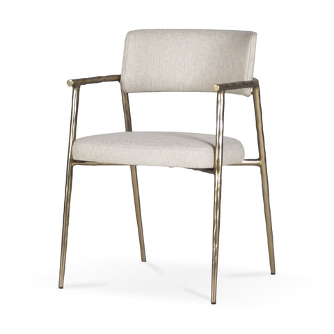 AMIANA BRUSHED BRASS DINING CHAIR