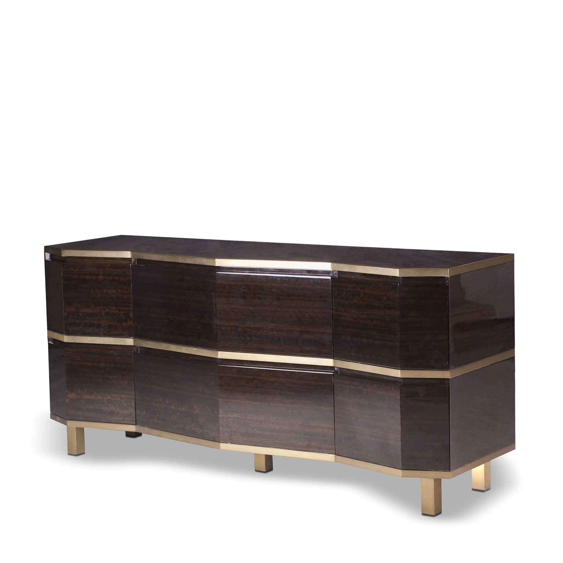 AURA SMOKED EUCALYPTUS CHEST OF DRAWERS