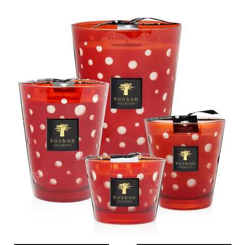 BUBBLES RED MAX10 BAOBAB SCENTED CANDLE