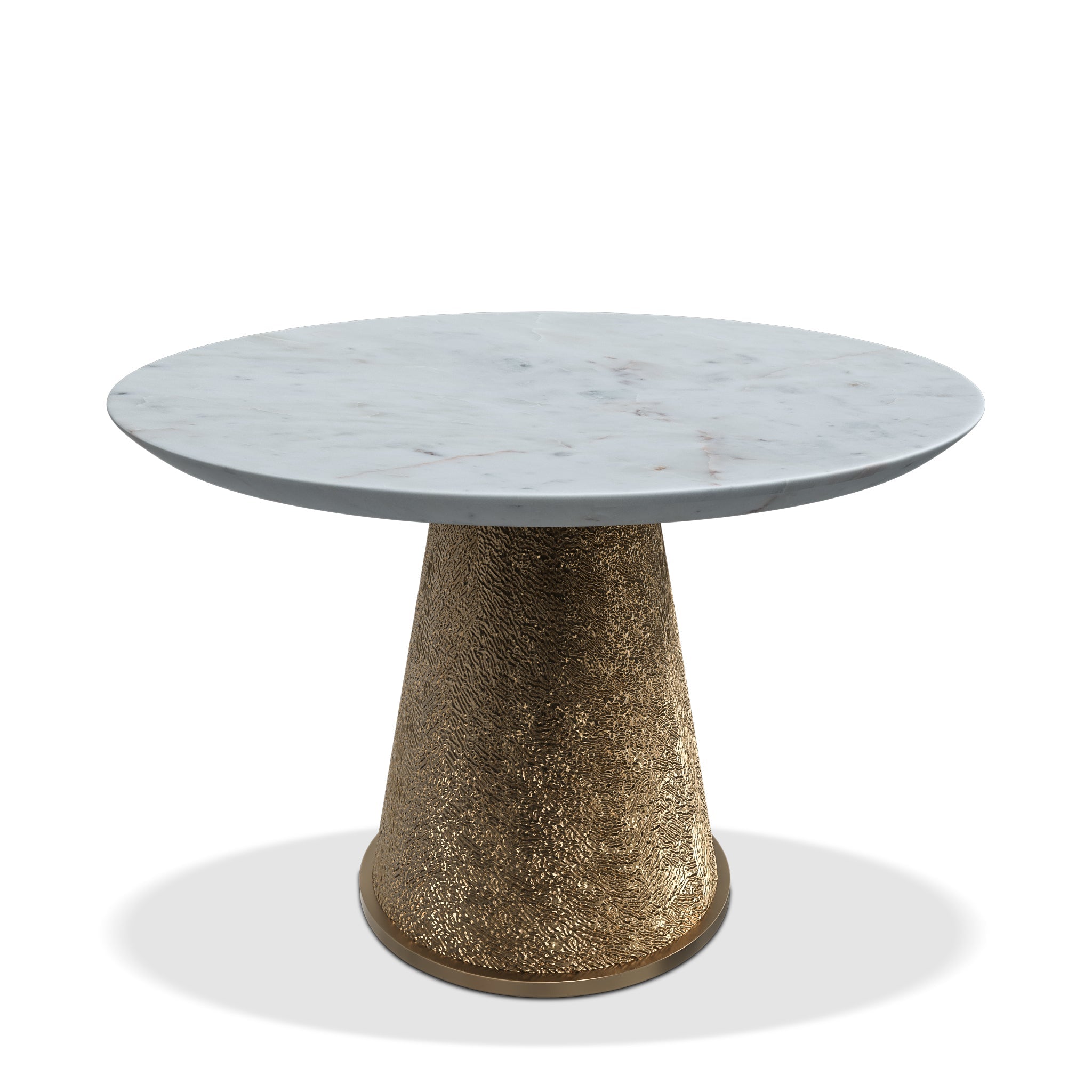 ANDAMAN MEDIO ANTIQUE BRASS ROUND DINING TABLE