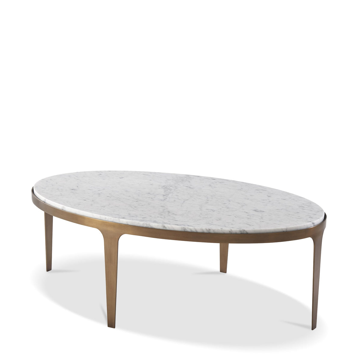 GENNARO OVAL MARBLE COCKTAIL TABLE