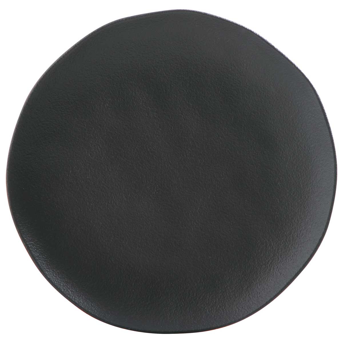 ORGANIC BLACK SHALLOW PLATES MATTE BACKGROUND