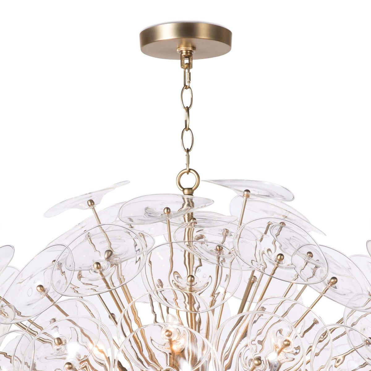 POPPY GLASS CHANDELIER CLEAR