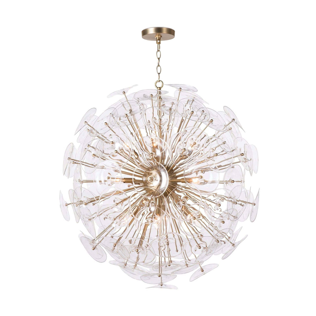 POPPY GLASS CHANDELIER CLEAR