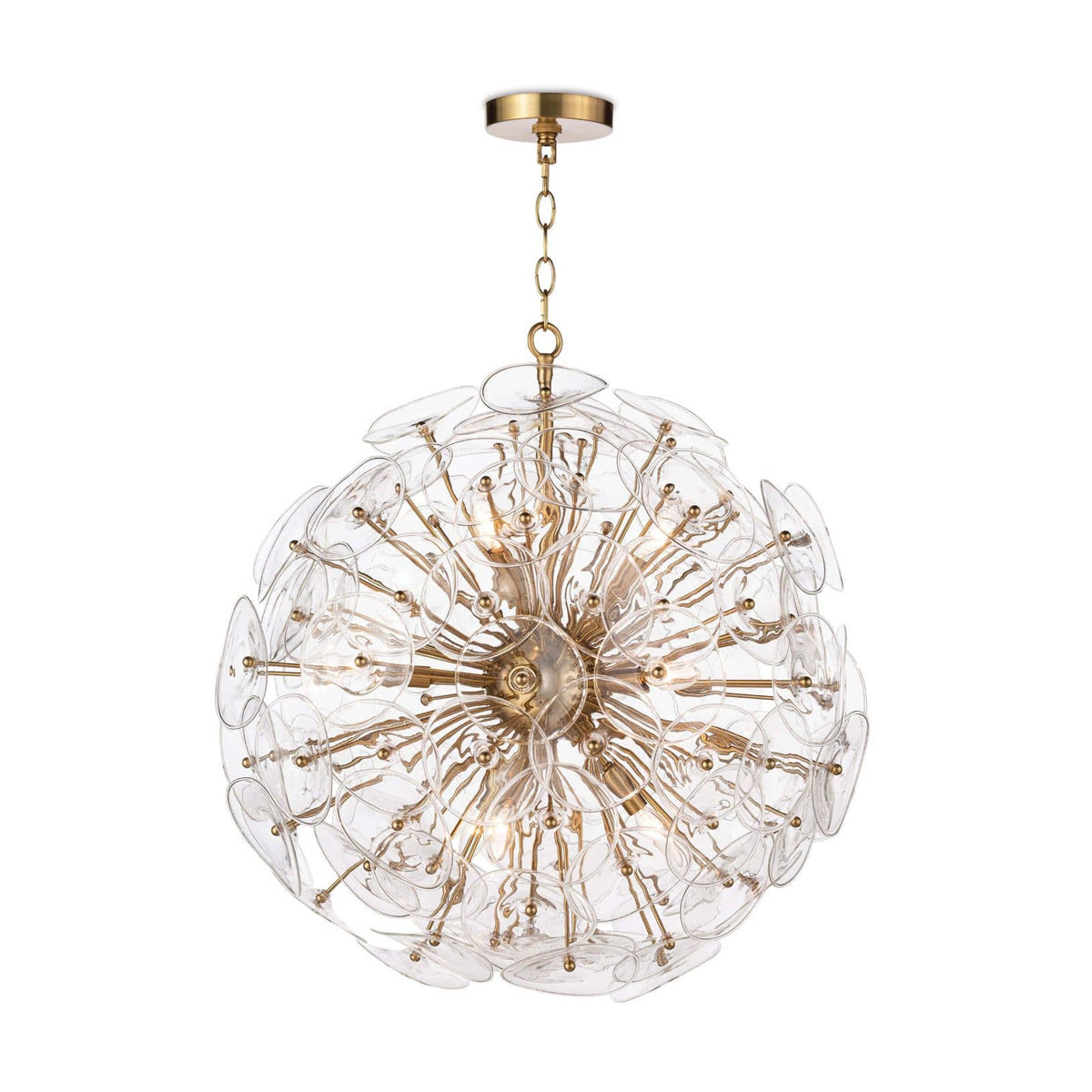 POPPY GLASS CHANDELIER SMALL CLEAR