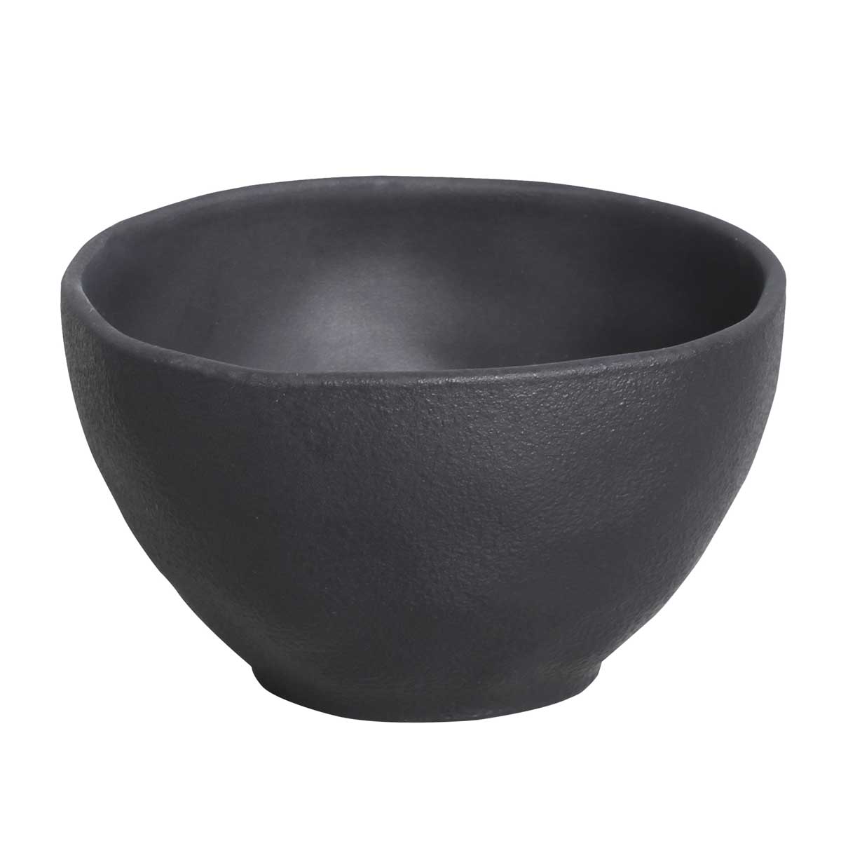 ORGANIC BLACK BOWL MATTE BACKGROUND SET OF 6