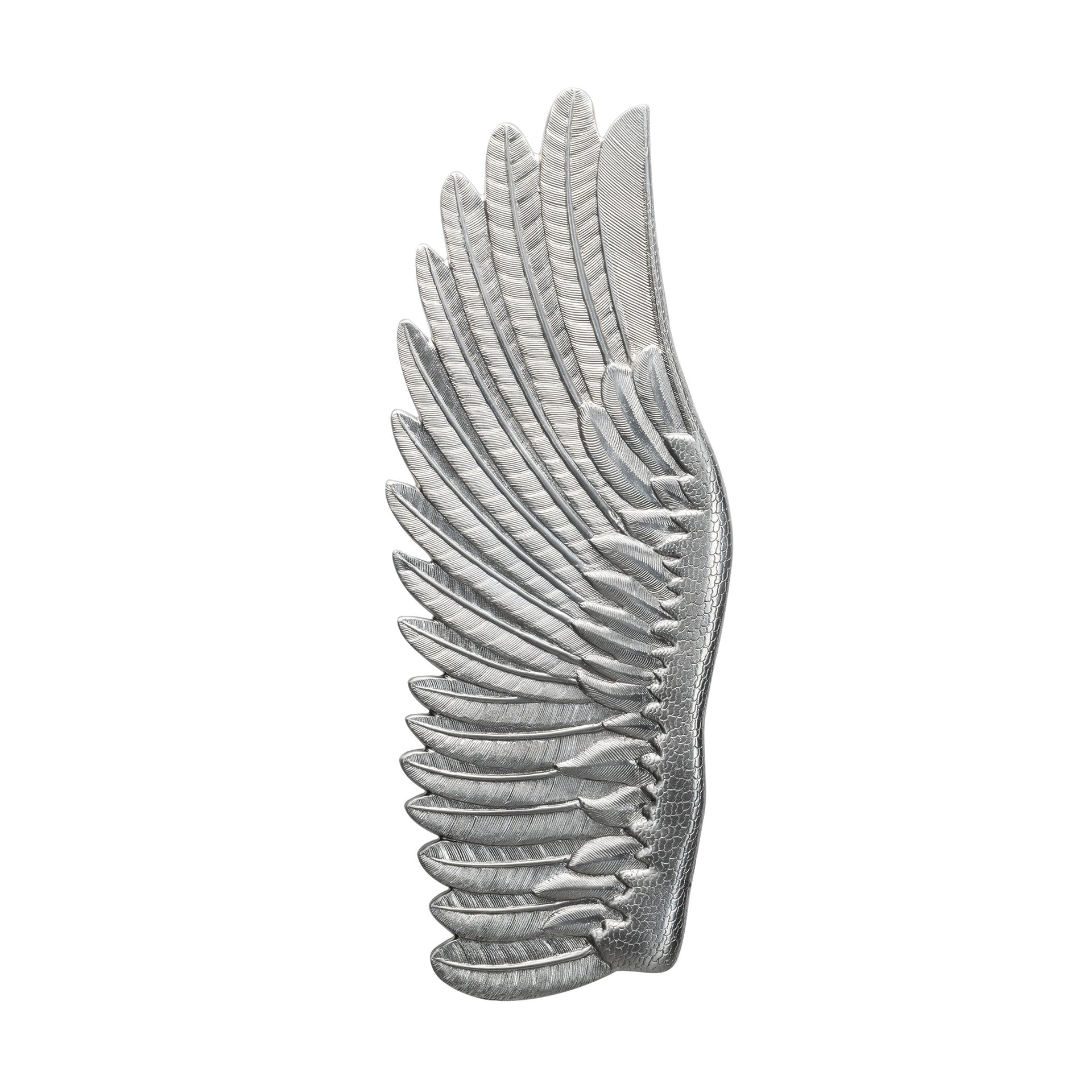 FEATHER  NICKEL LEFT WALL SCONCE