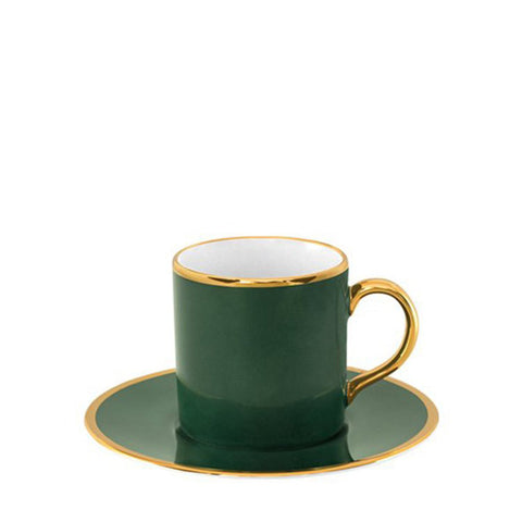 LUSH FOREST COFFEE CUP AND SAUCER SET OF 6