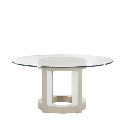 AXIOM ROUND DINING TABLE WITH GLASS TOP
