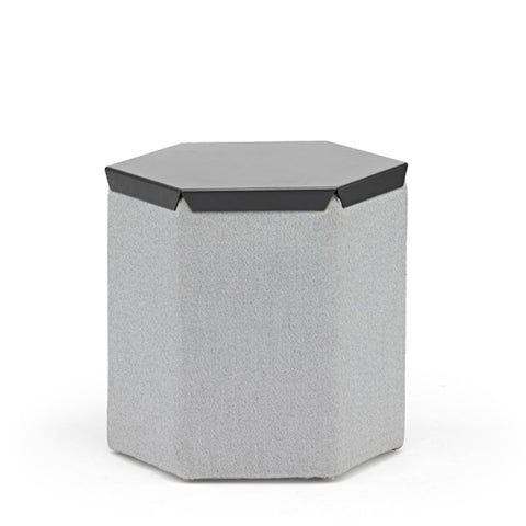 HEX STOOL WITH HEX TRAY ANTHRACITE