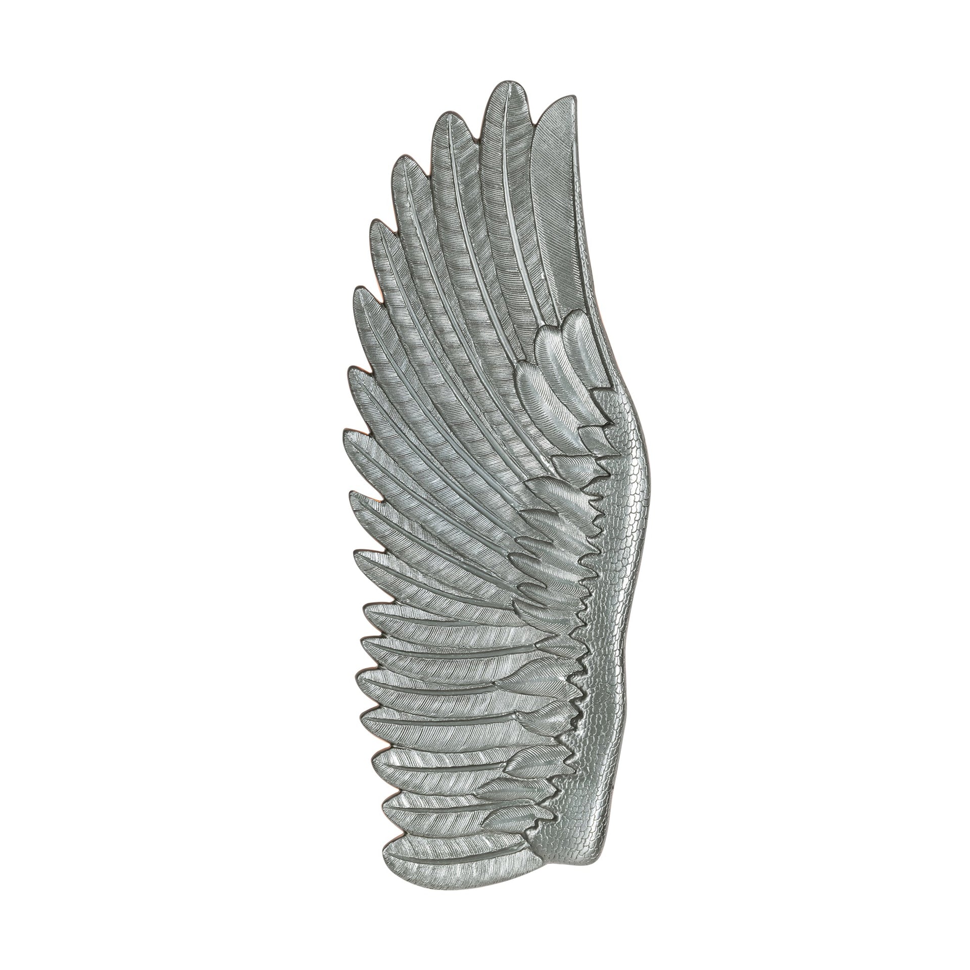 FEATHER  NICKEL LEFT WALL SCONCE