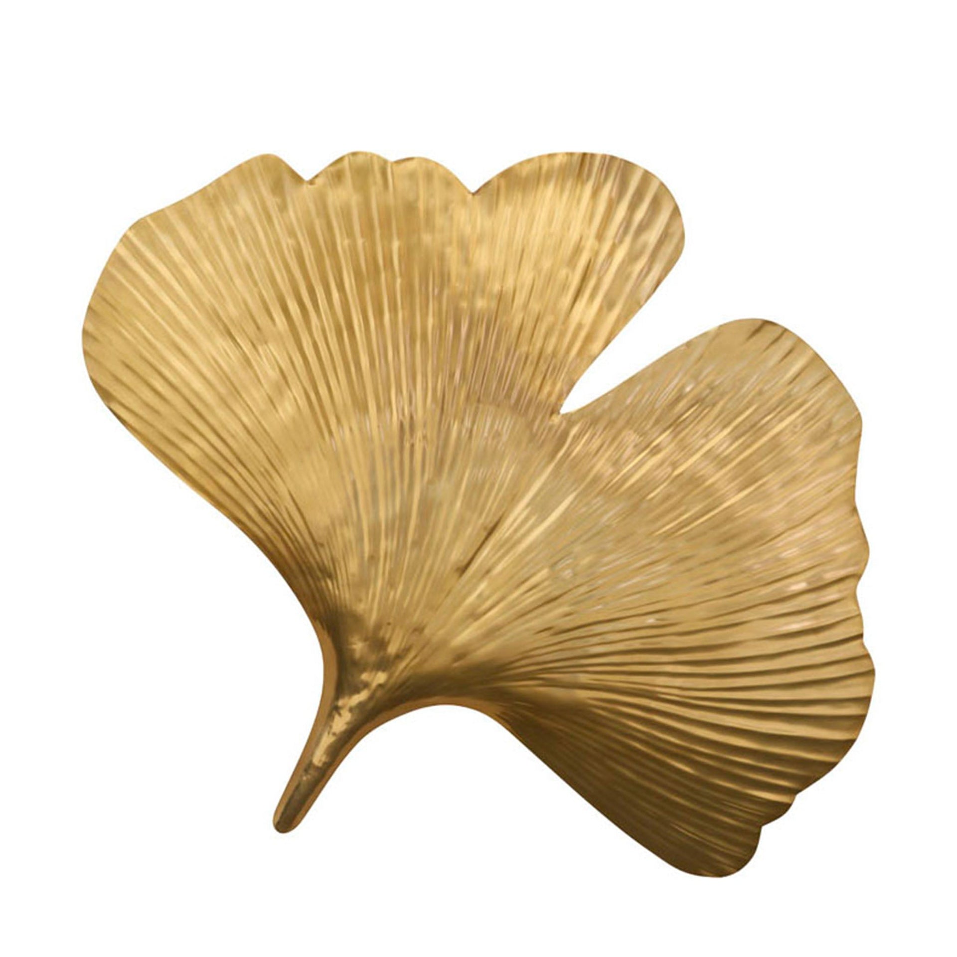 TOKYO GINKGO BRASS LARGE LEAF WALL SCONCE