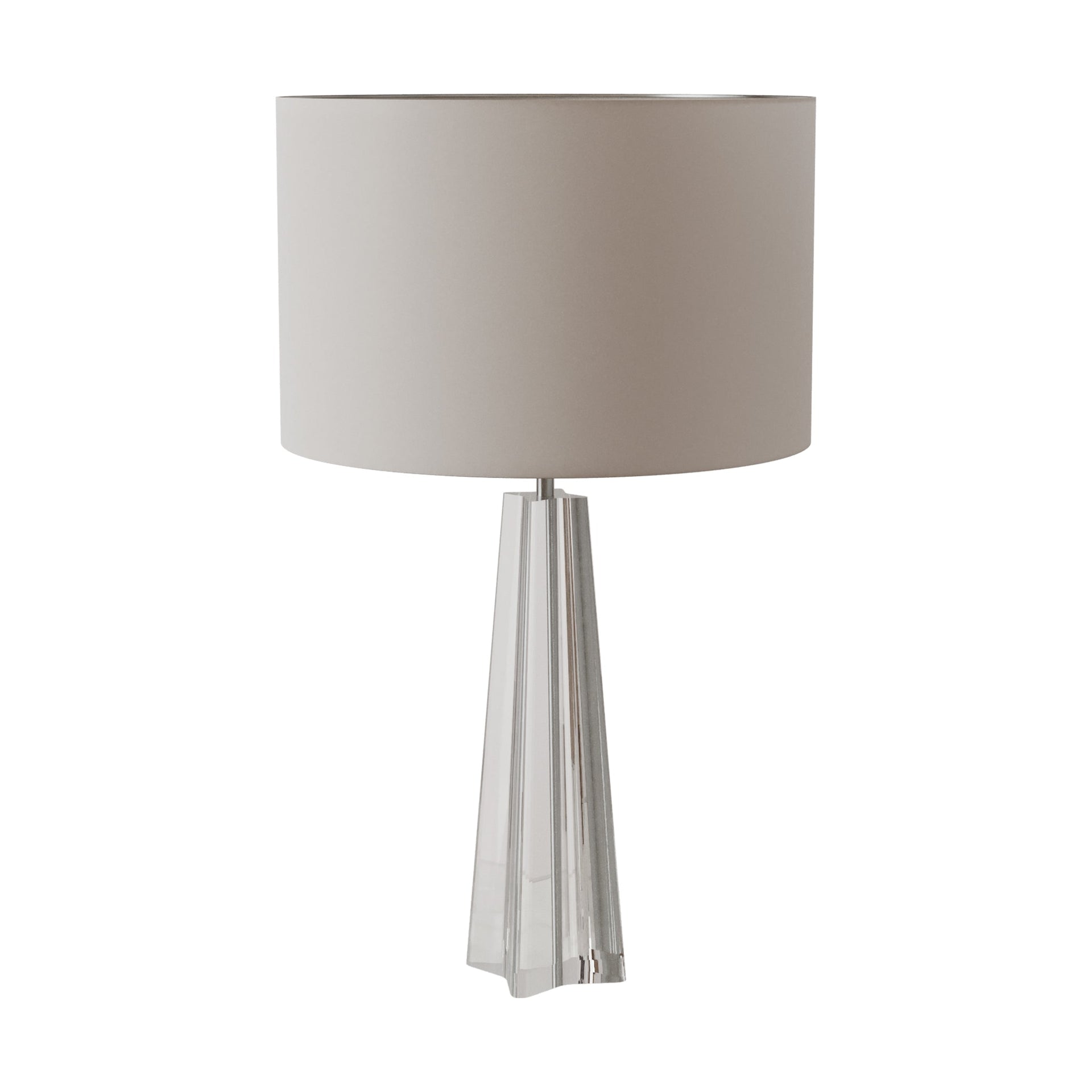 CONICAL CRYSTAL TABLE LAMP WITH FOUR-SIDED SLOTTED