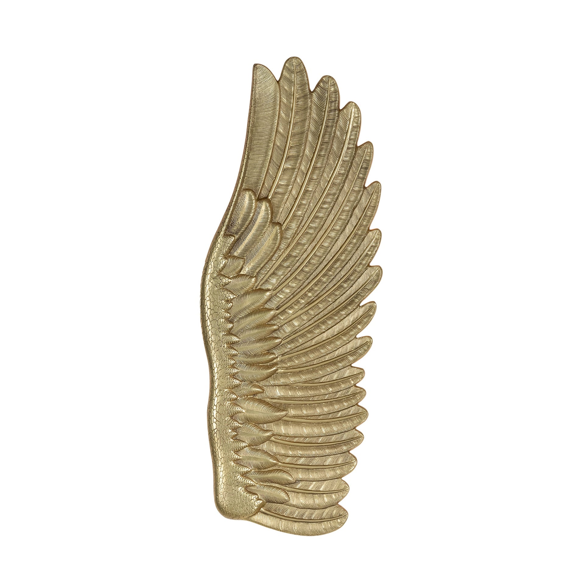 FEATHER BRASS RIGHT WALL SCONCE