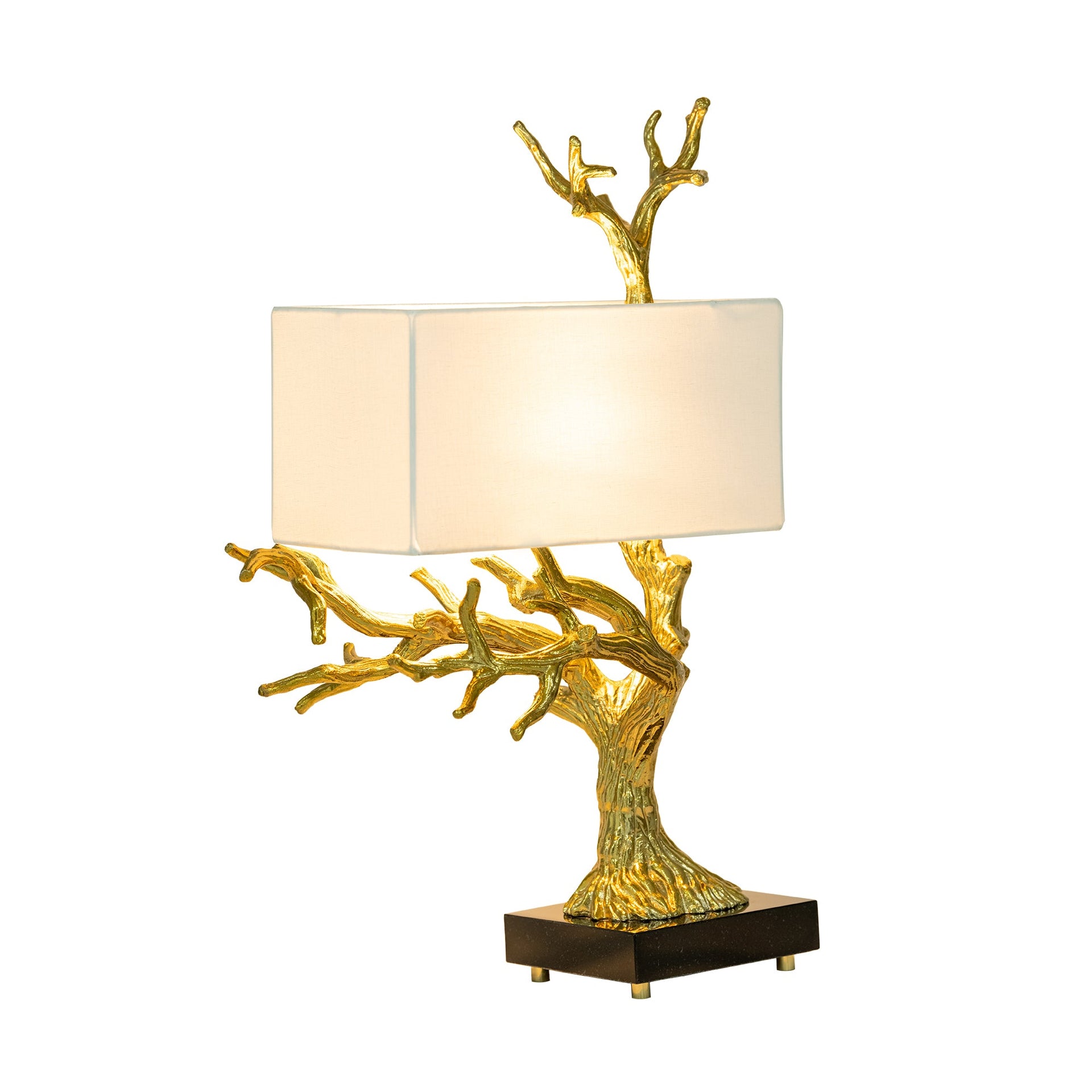 BANYAN TREE TABLE LAMP BRASS