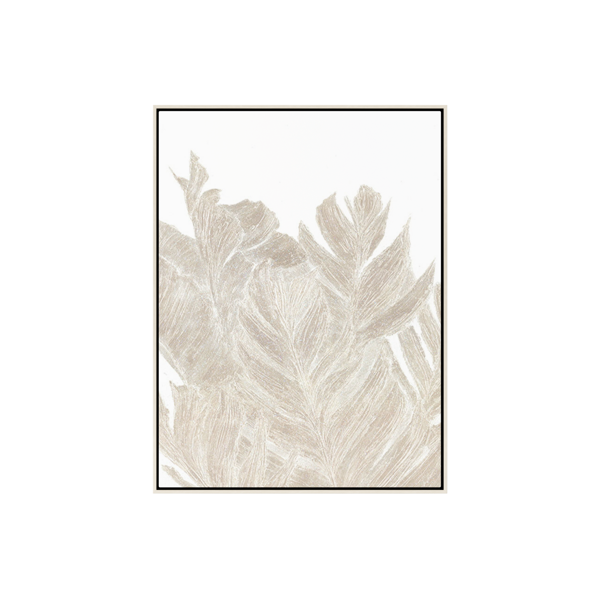 SILVERY NATURAL LEAVES I