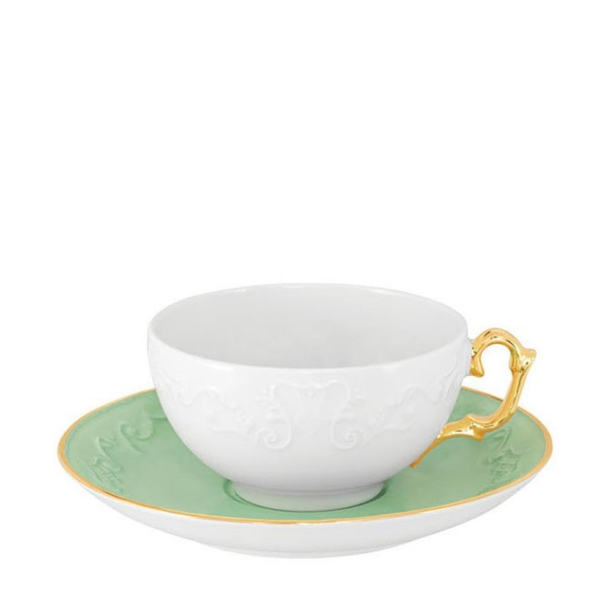 VIVIAN MINT TEA CUP AND SAUCER 23CL