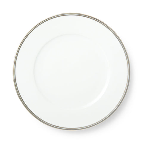 WILSHIRE DINNER PLATE SILVER AND WHITE