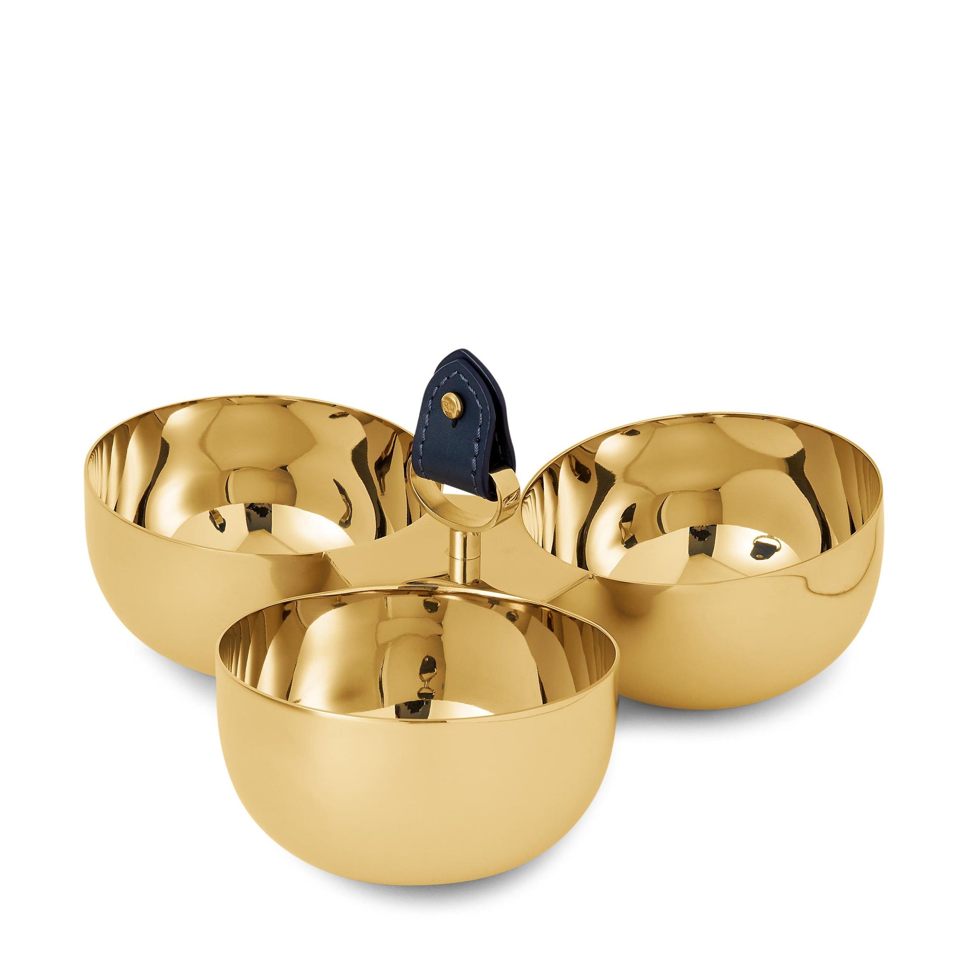 WYATT TRIPLE NUT BOWL GOLD AND NAVY