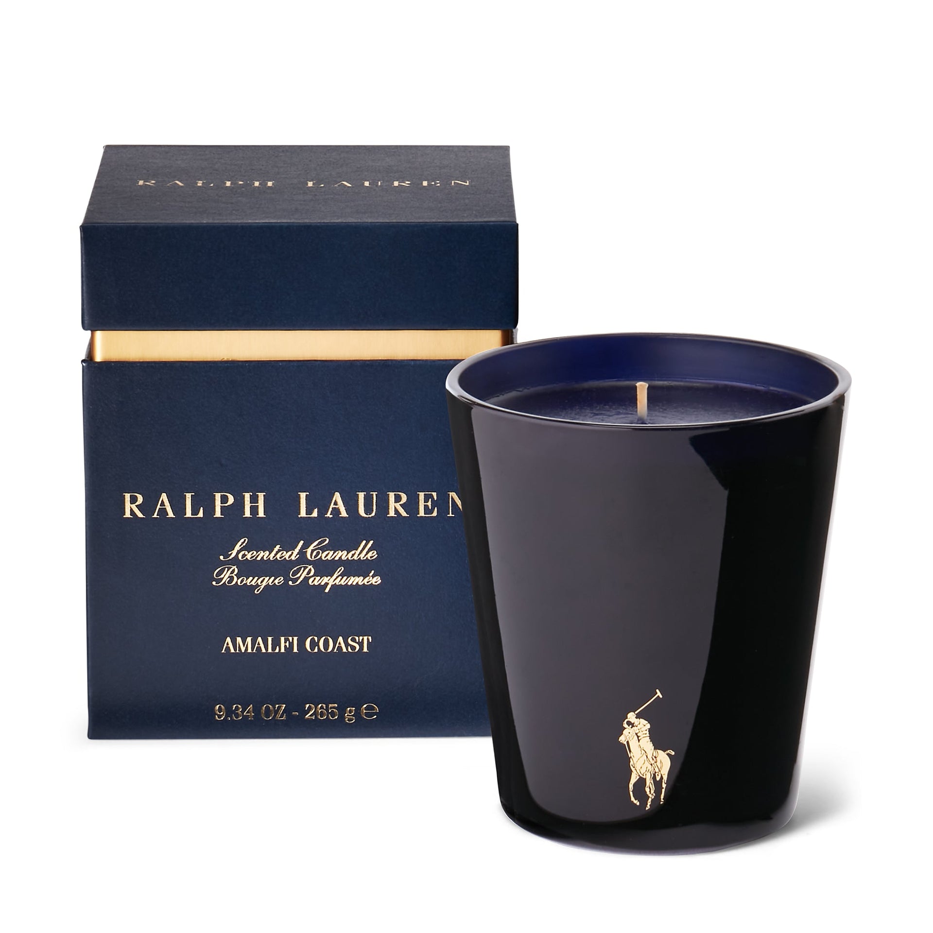 AMALFI COAST CANDLE NAVY AND GOLD